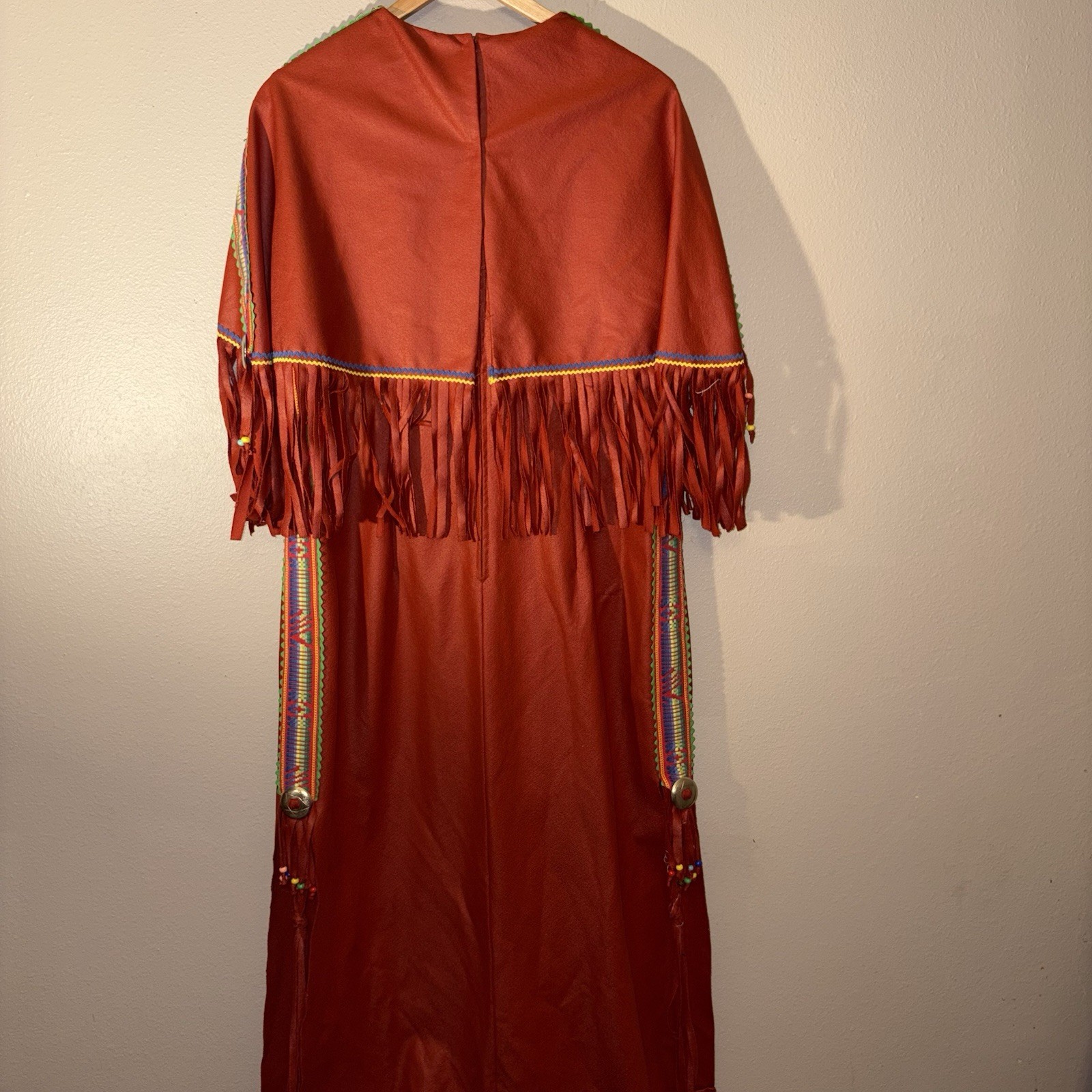 Vintage Handmade Festival Regalia Women’s L Wearable Art Boho Fringe Bead