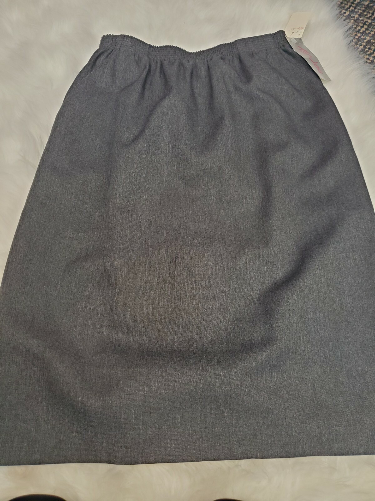 Tan Jay Women`s Picadilly Street Elastic waist New size 12 Grey Skirt HH-16