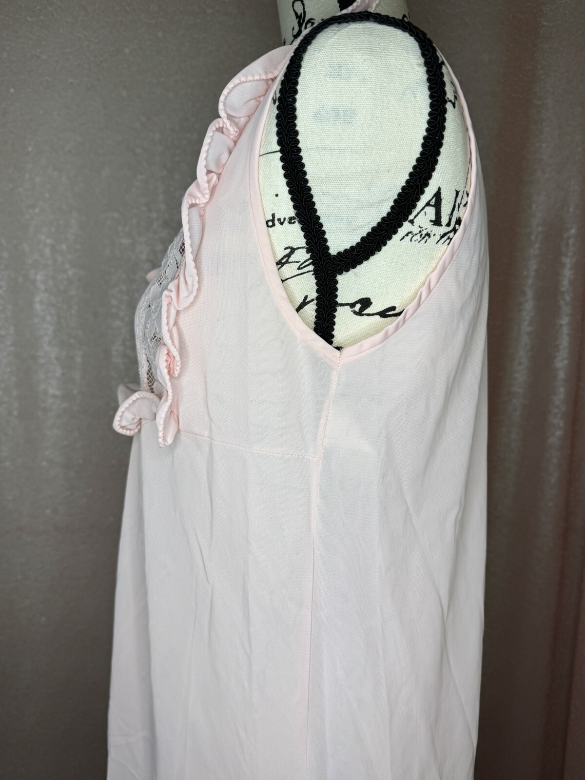 Gossard Artemis Vintage 60s 70s Nightgown Womens Size S Pink 5151 USA Sheer
