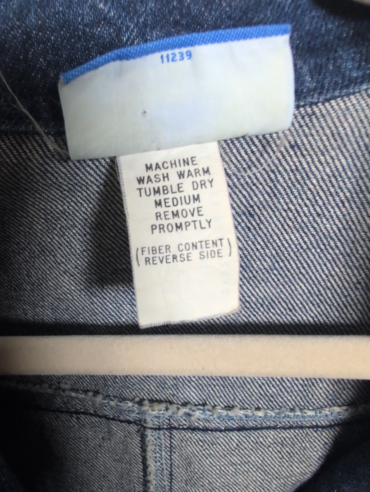 Vintage Women’s Blue jean jacket Sunset Blues made by Chic S Medium