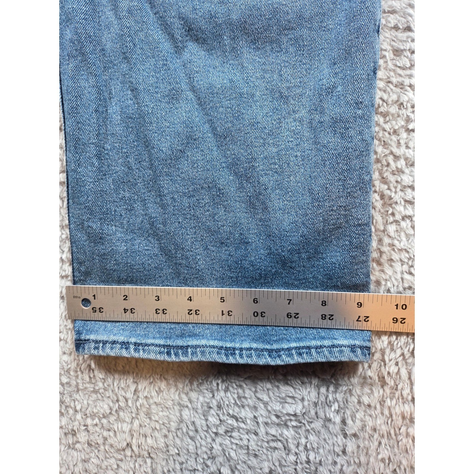 Hollister 17S 33×29 Curvy Ultra High Rise Dad Jeans Vintage Stretch Light Wash