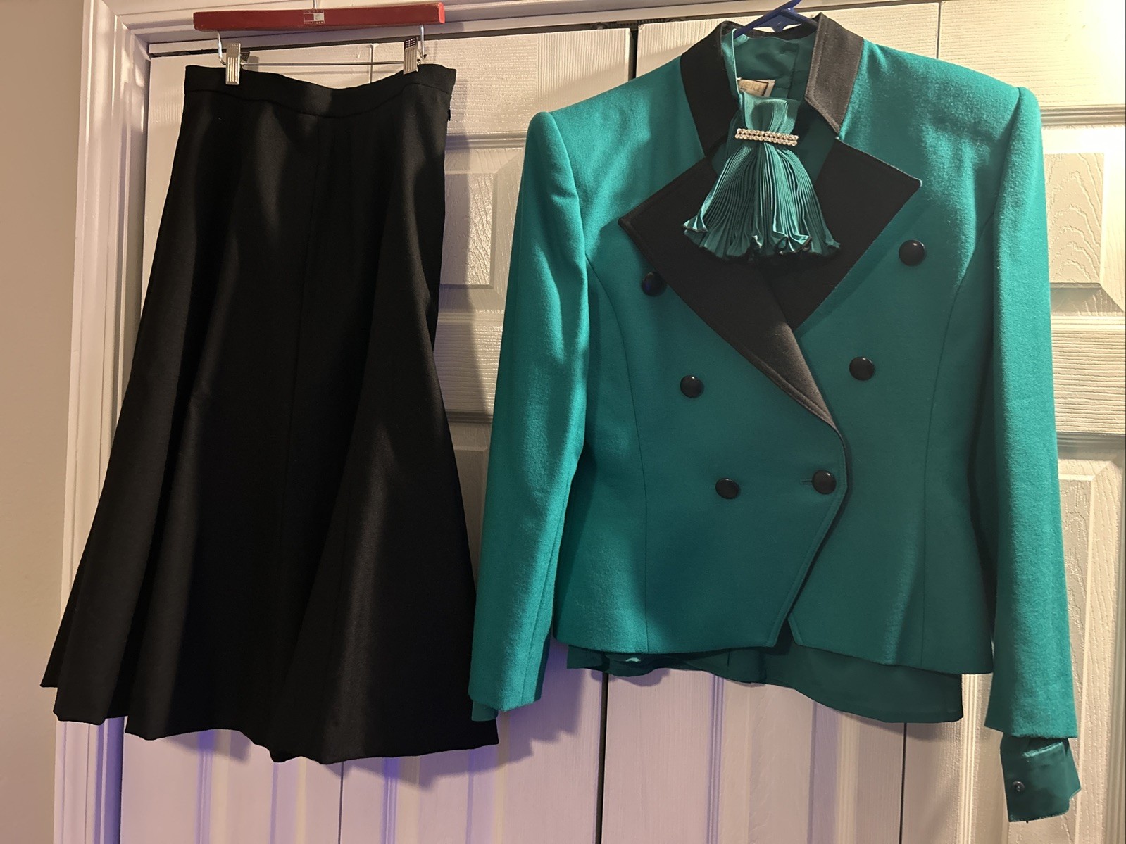 Rare 3 Piece Skirt Suit Vintage Mansfield England US Size 12 Statement Wool