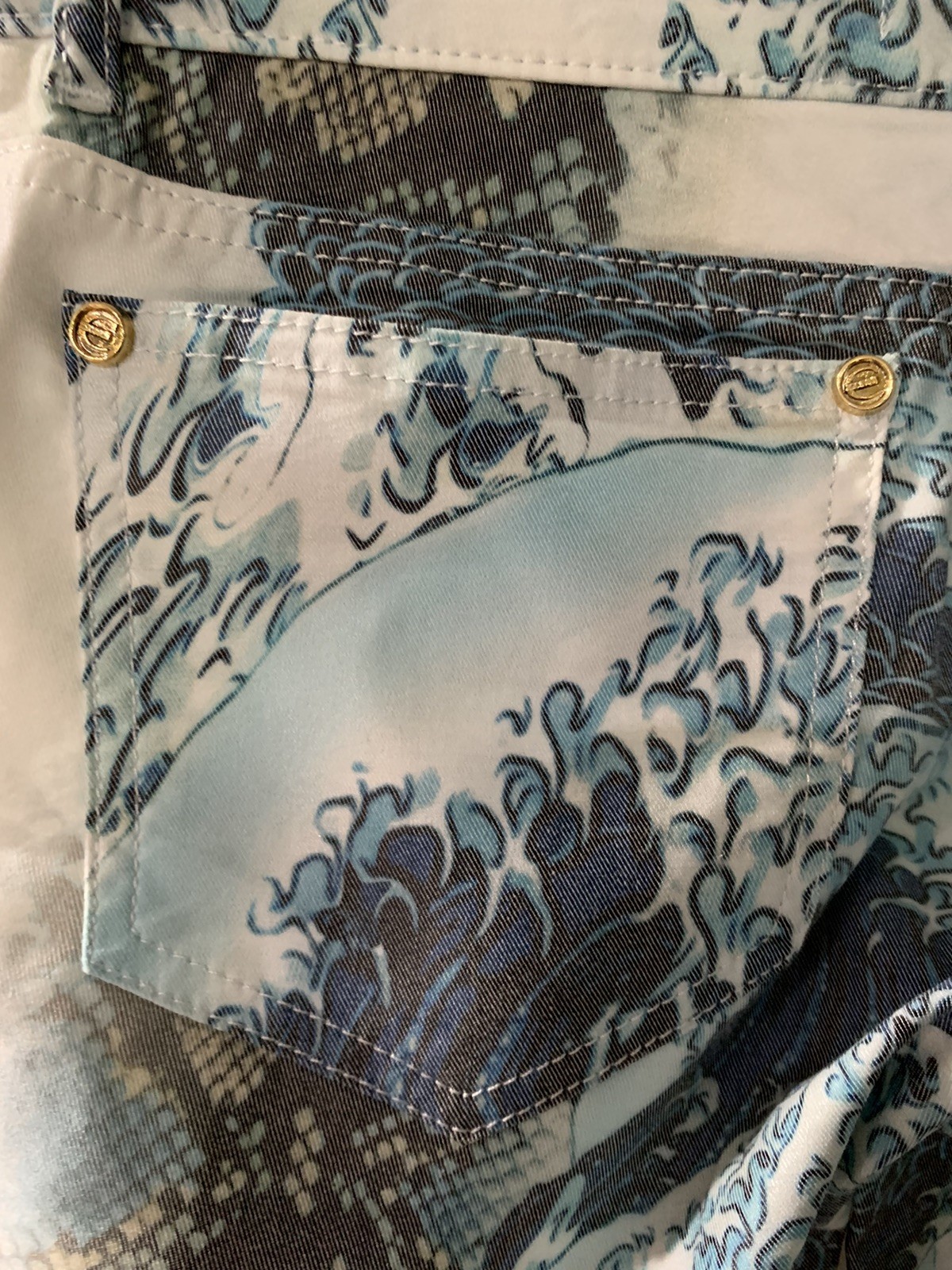 Just Cavalli Snakeskin Multicolor Womens Stretch Jeans Pants Size 29