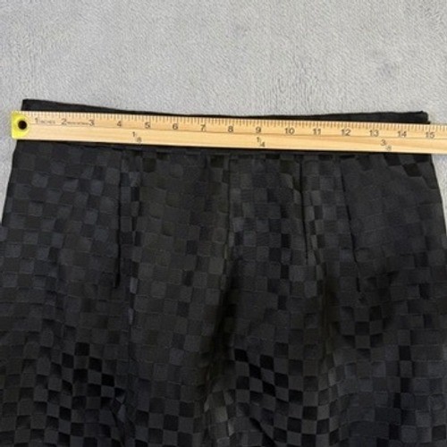 VTG 90s NWT Nordstrom Skirt Women 12 Black Checkered Midi Straight Boss Babe