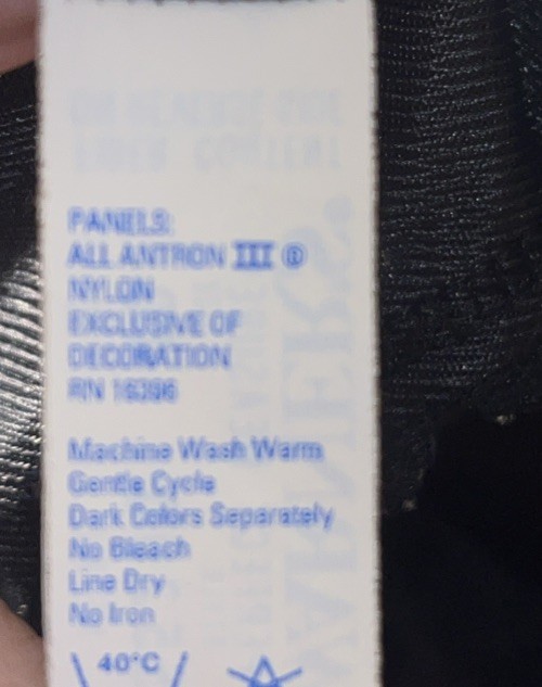 WARNERS PERFECT MEASURE 55200 Black antron III nylon camisole slip top 40 / XL