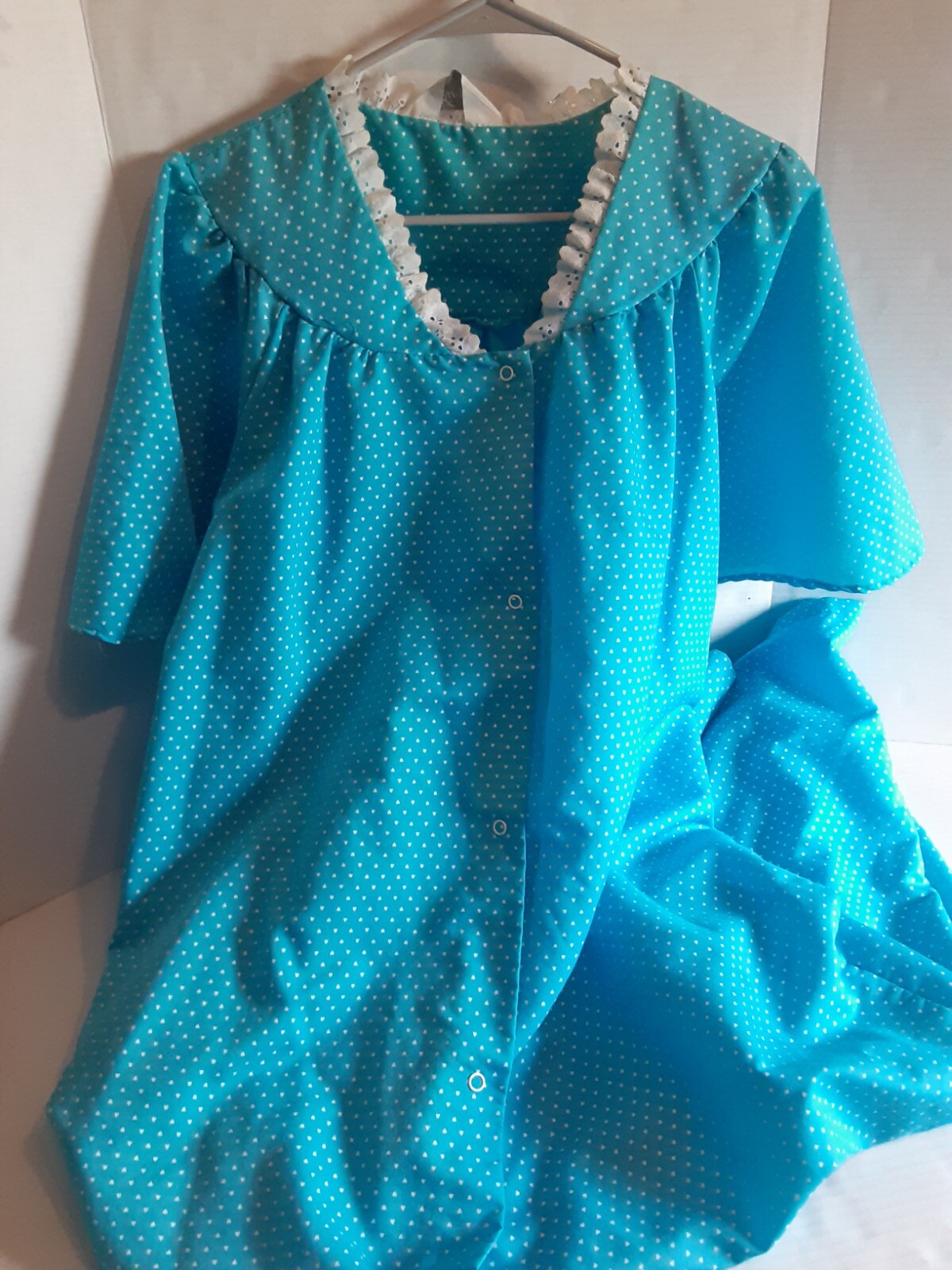 Vintage Womens Kingly Long Nightgown Lingerie Sleepwear Robe House Dress Size 38