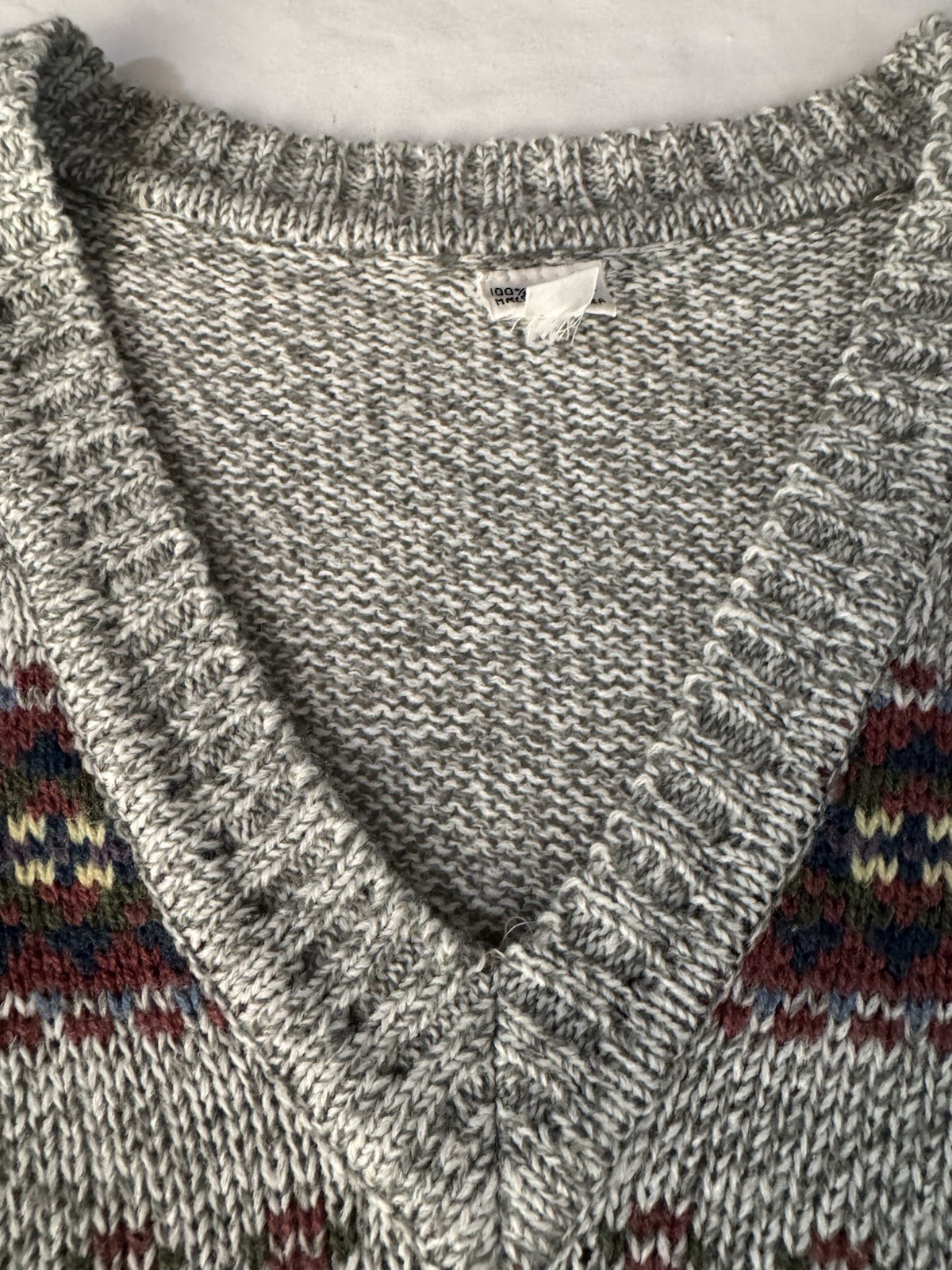 Vintage 90s Knit Sweater Vest Granny Core Cottage Preppy Size Small