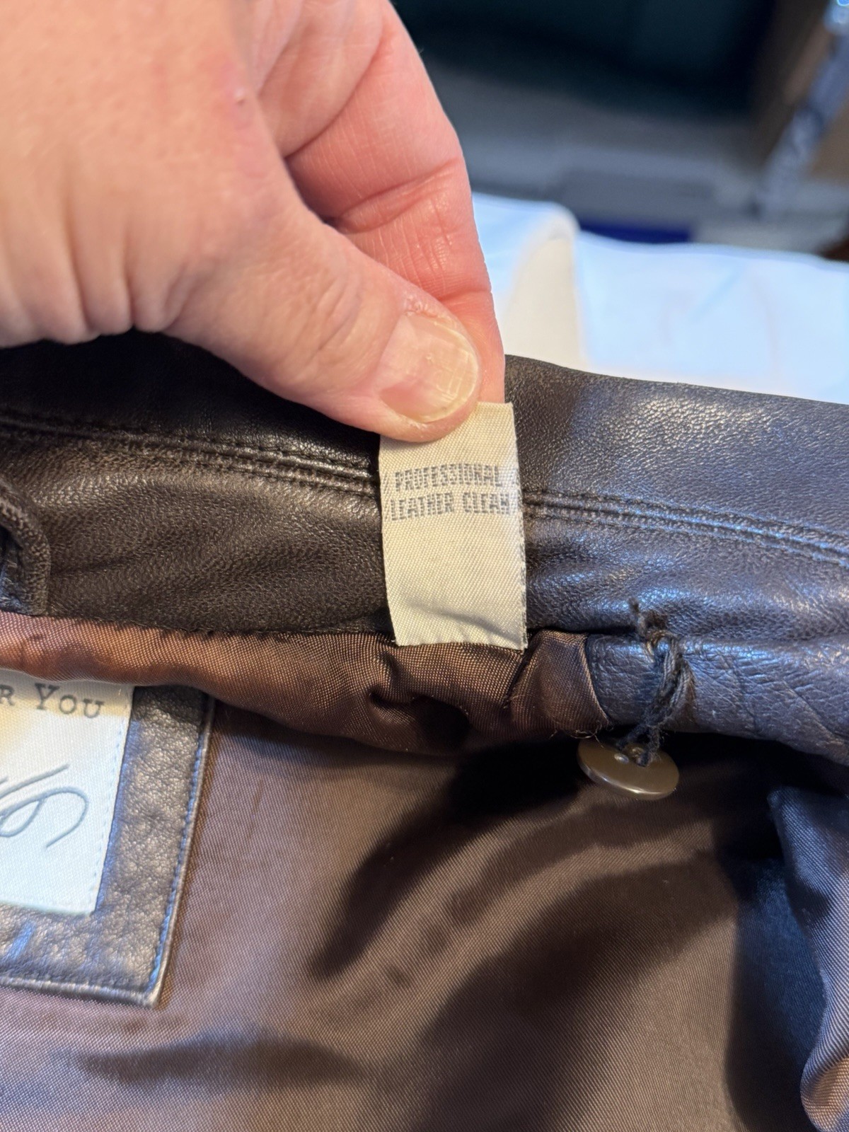 Vintage Lord & Taylor Brown Leather Jacket Size 4 90s Y2K Minimalist Indie Sleek