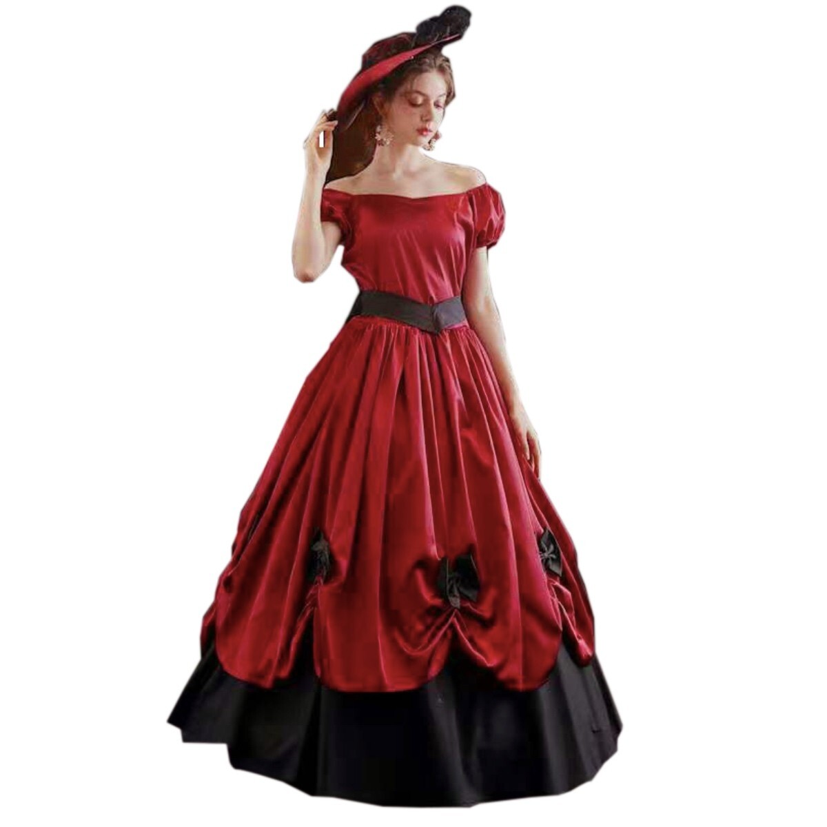 KEMAO Medieval Renaissance Costume Marie Antoinette Dresses Victorian Gown