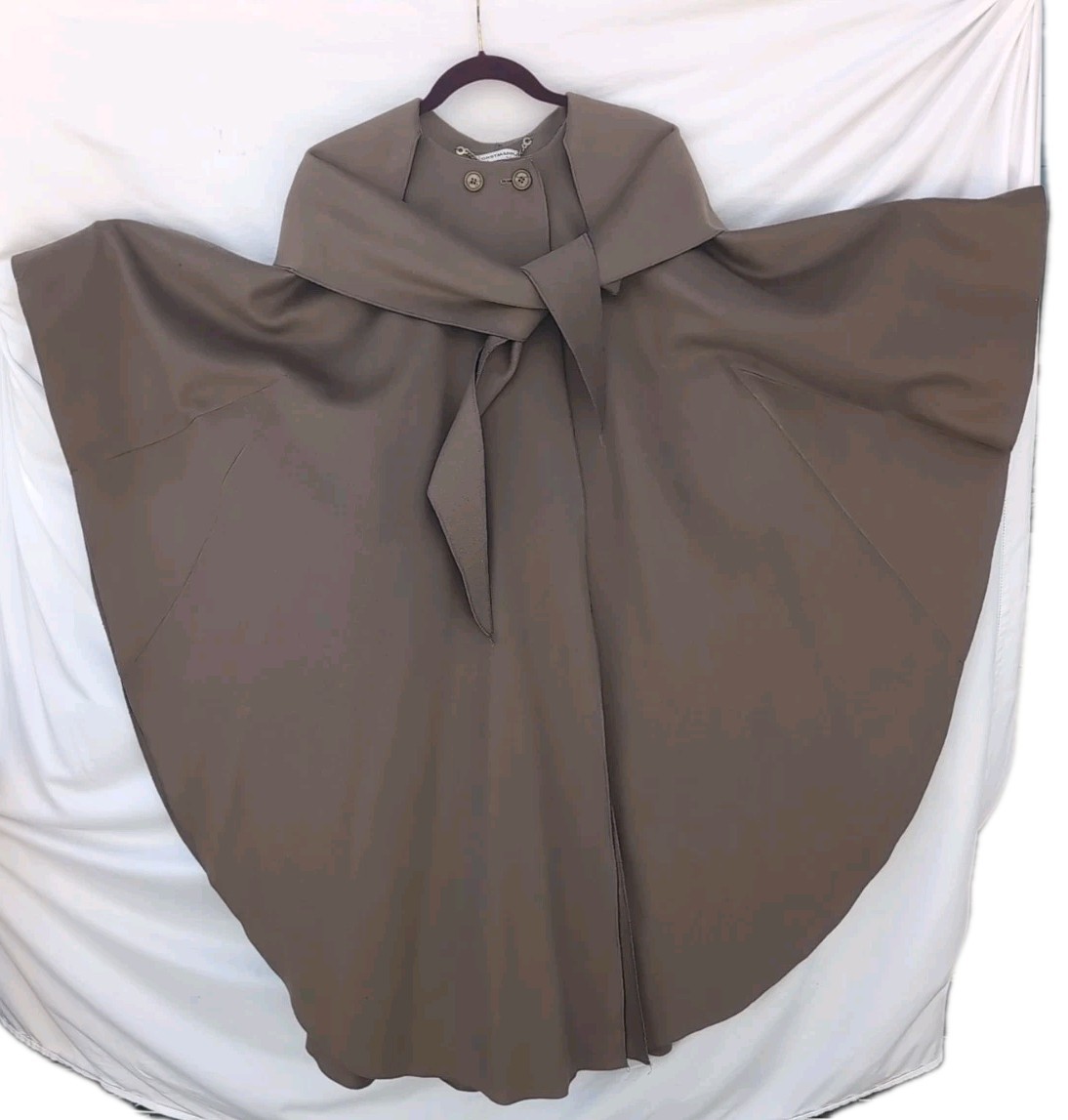 Vintage Forstmann Fabrics Hood Cape Coat One Size Fits Most Vintage Heavy Cloak