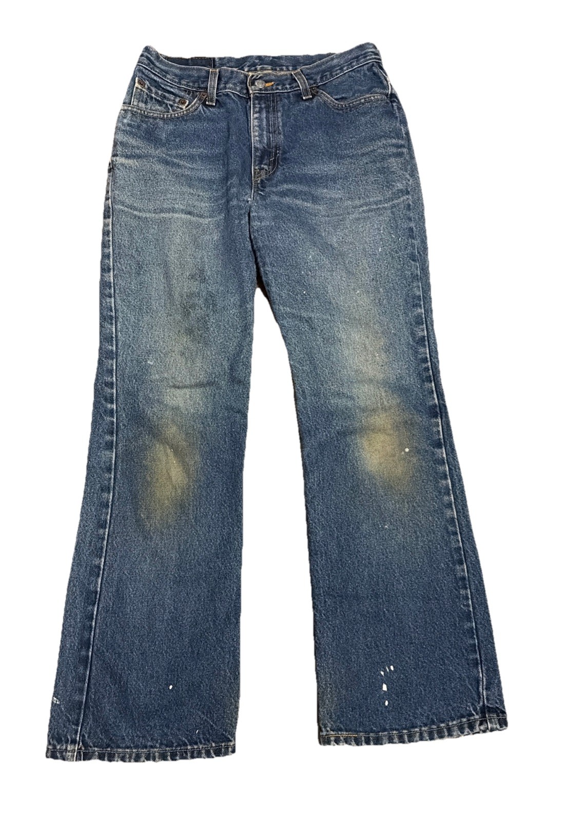 Vintage Levis 517 0216 Red Tab Jeans Denim Bootcut Slim Fit 11 JR USA Made Fades