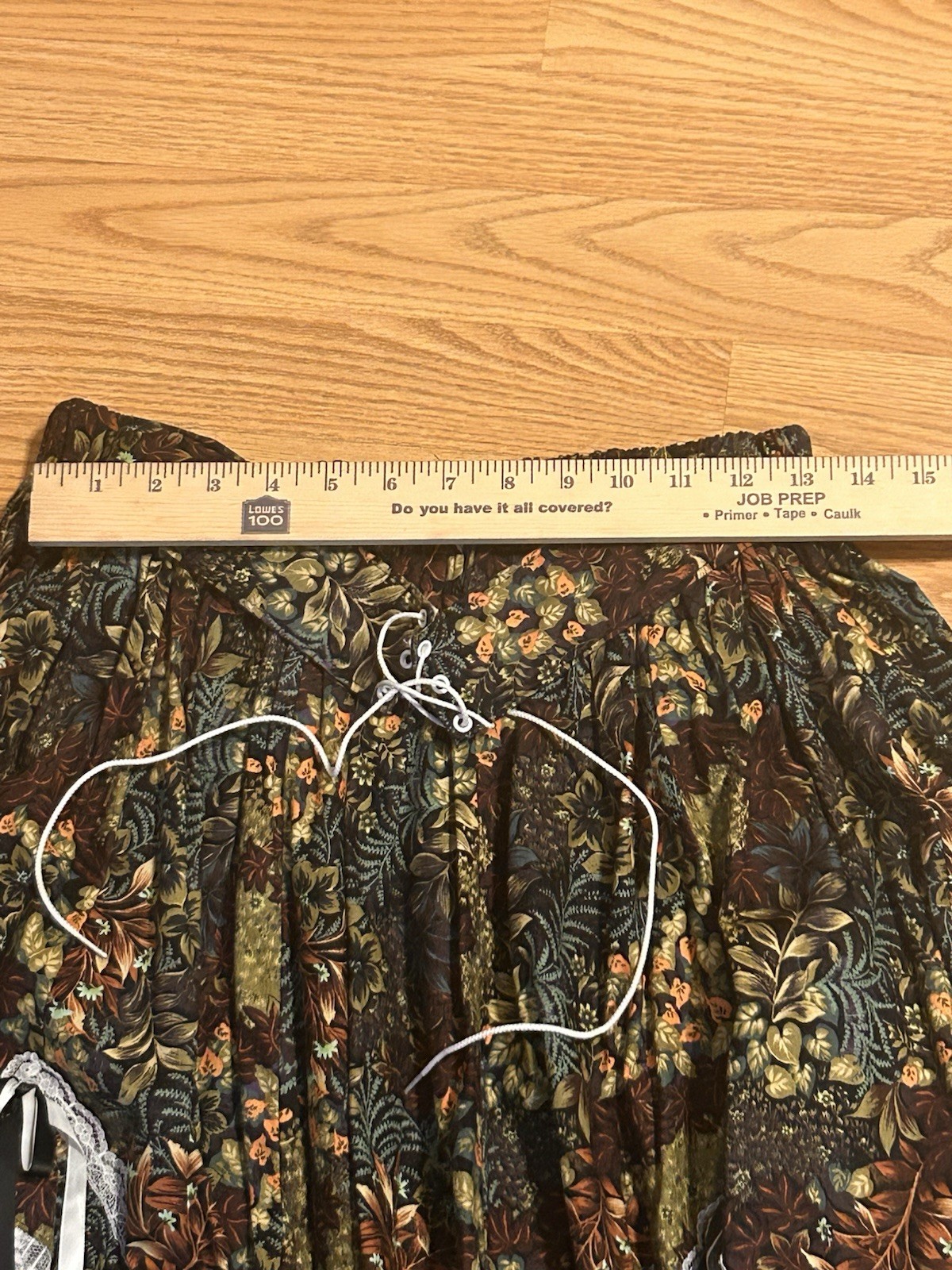 Vintage Fun&Fancy Originals Square Dance Floral Outfit Circle Skirt Sz XL