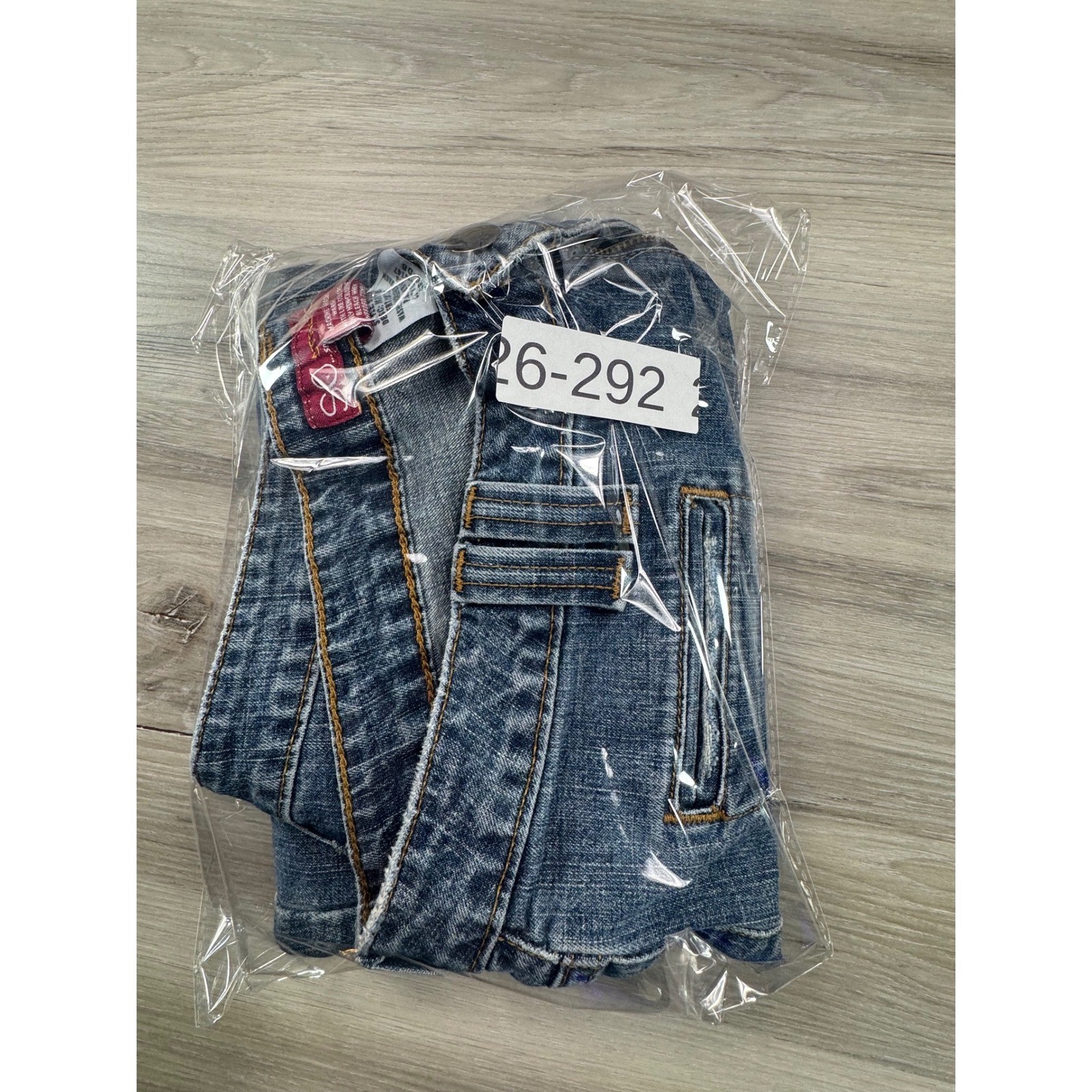 2000s Y2K SO Flare Jeans Low Rise Embroidered Pockets Size 11 pants are hemmed