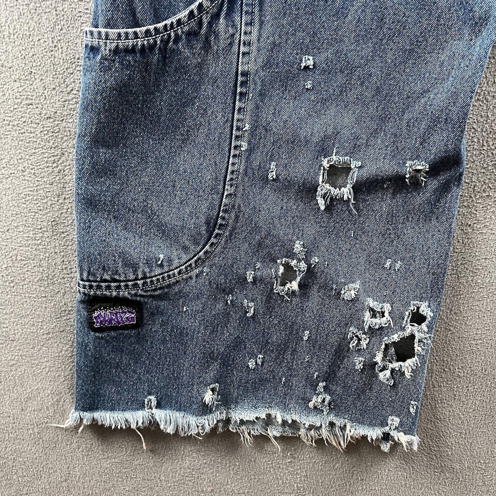Vintage Auraze Jeans Women’s Size 5 Wide Leg Denim 90s Y2K Rave JNCO Beau Baker