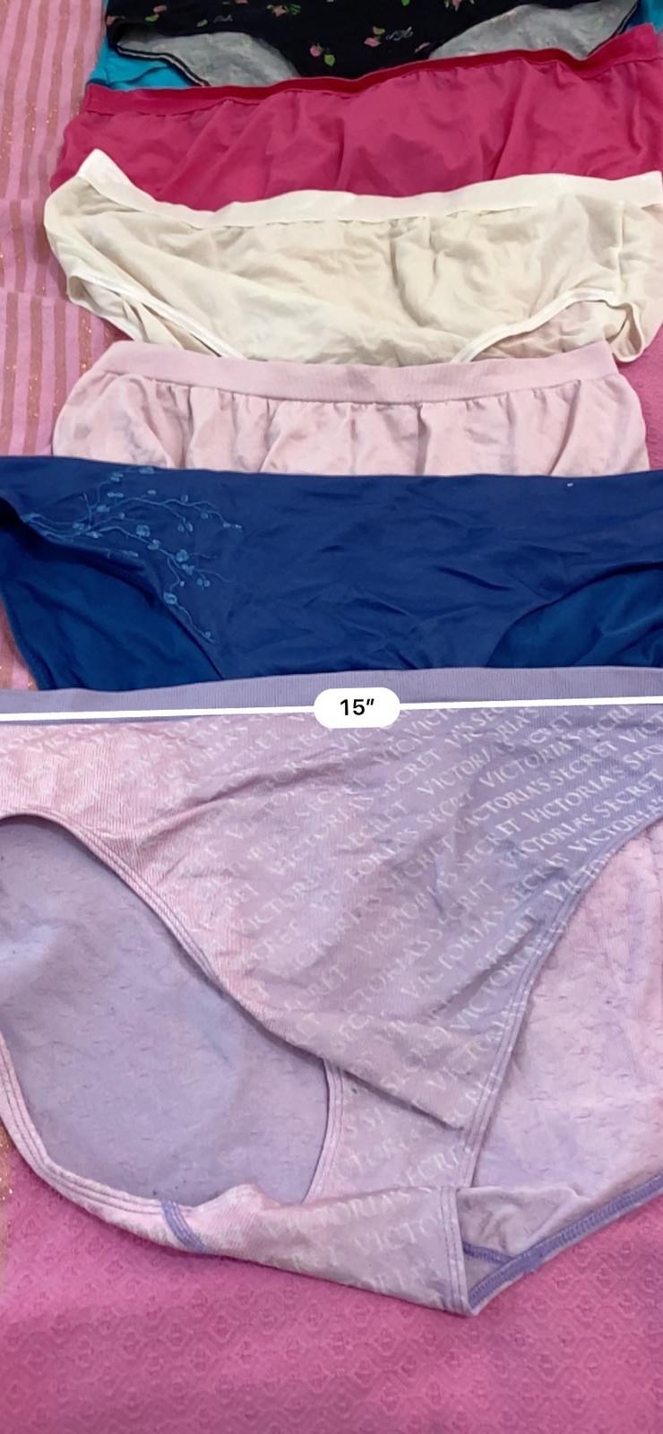 VINTAGE mix lote 7PANTIES#6084