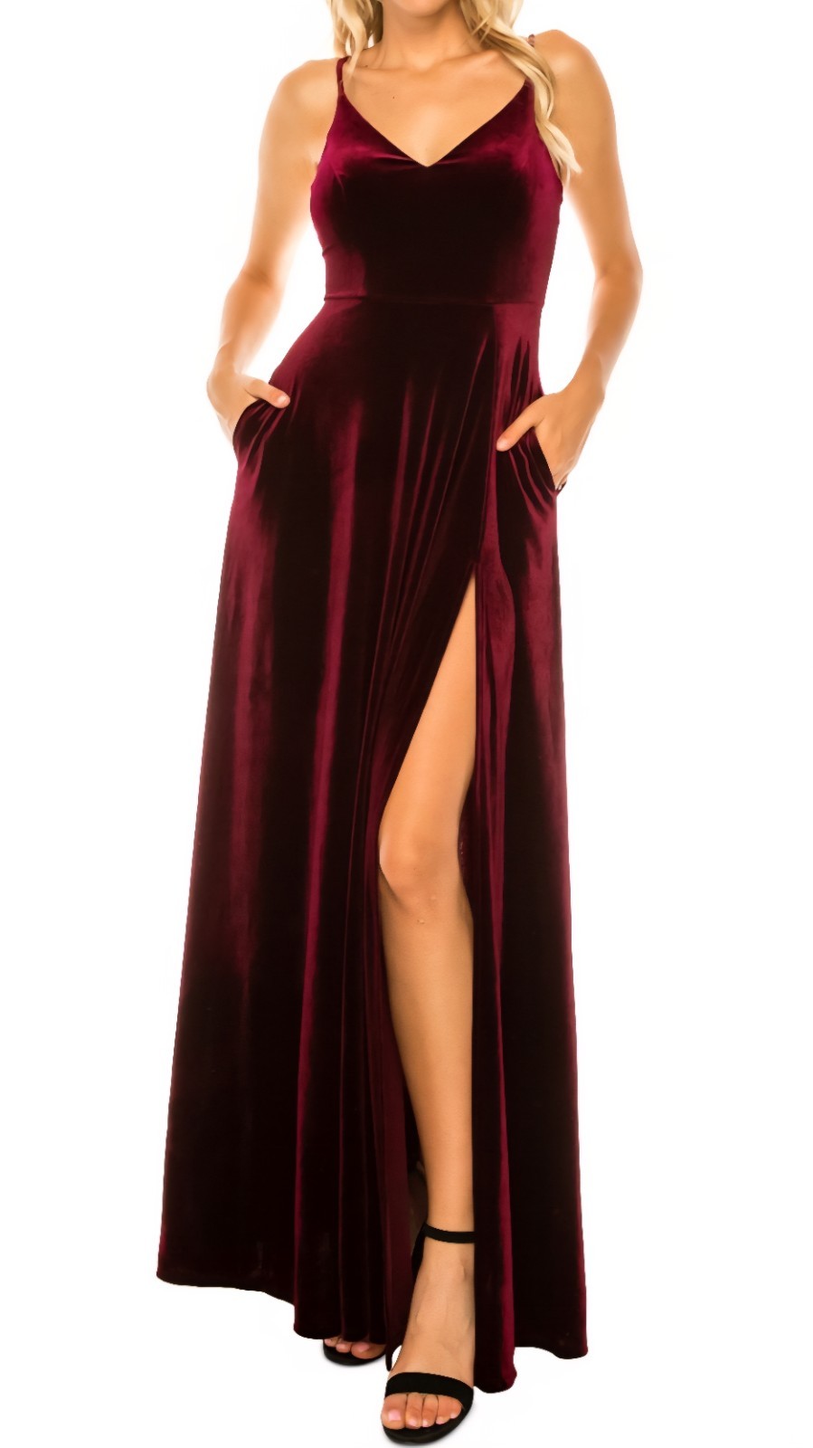 Vtg Velvet Formal Dress Empire Waist Sz Med Long Whimsigoth Vampire Romantic
