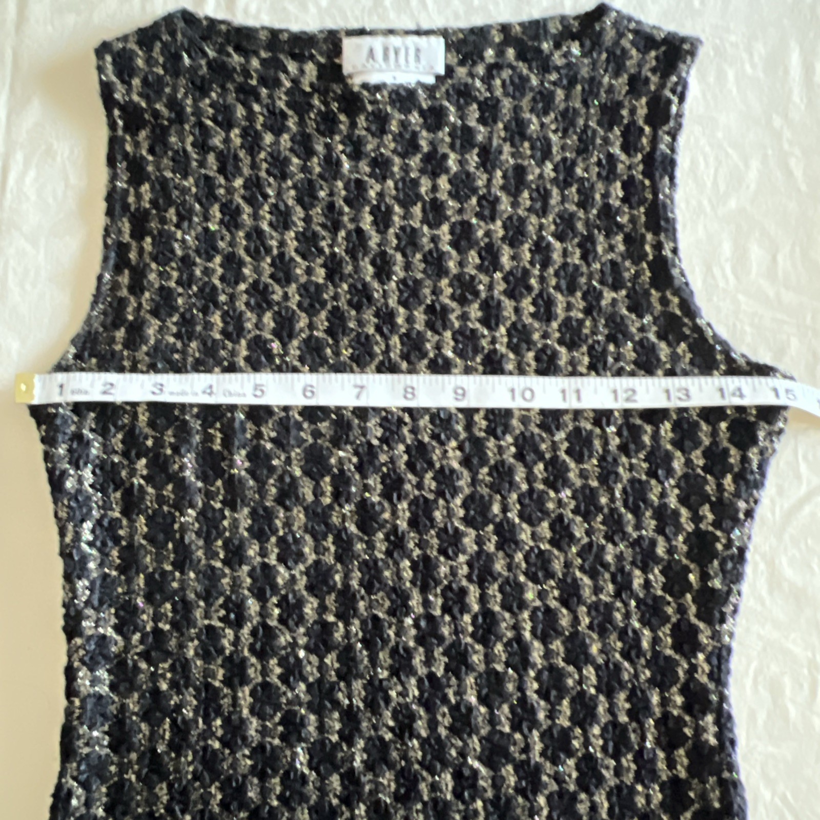 Vintage Black And Gold Top