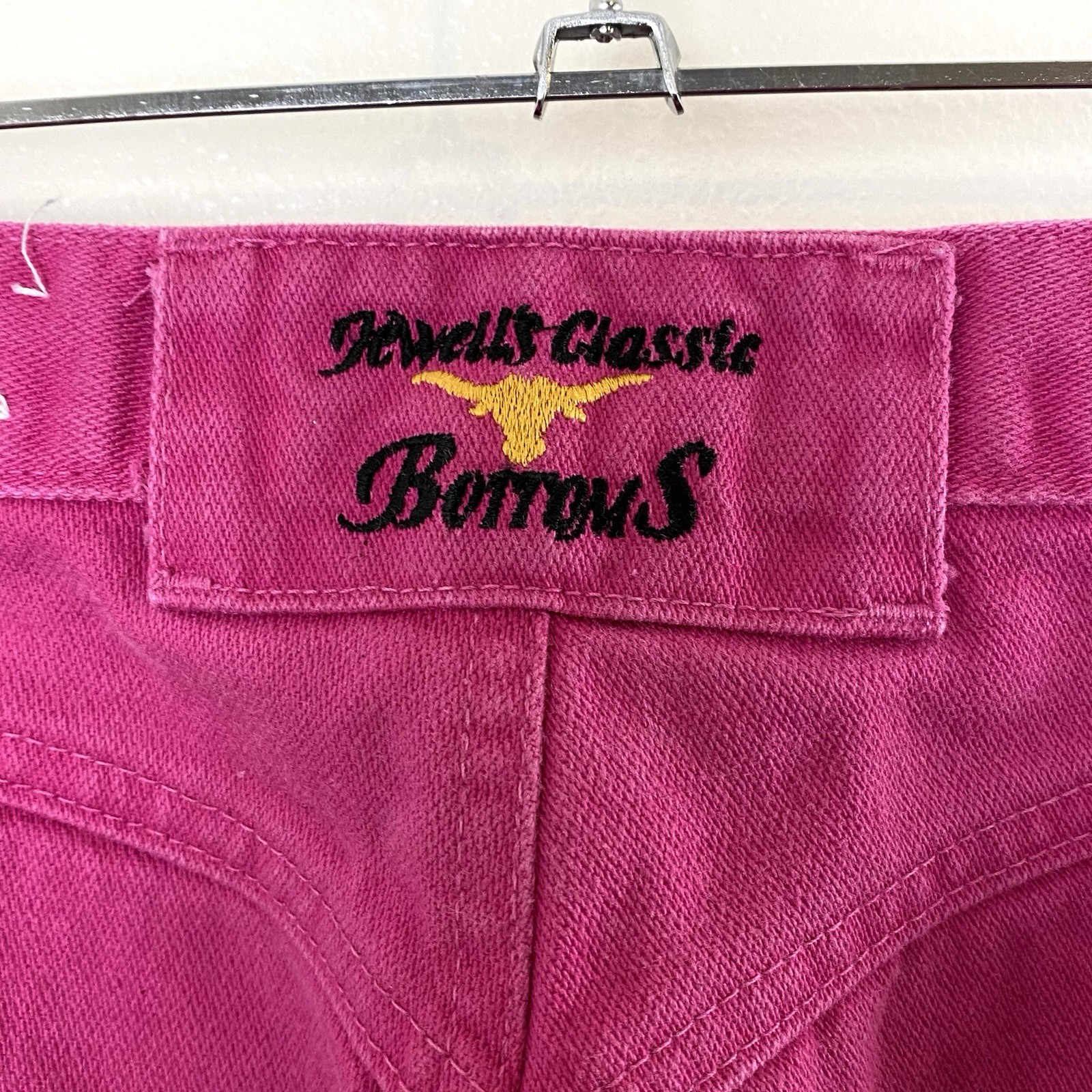 Vintage Jewell’s Classic Bottoms Womens Hot Pink Jeans Juniors 7 100% Cotton USA