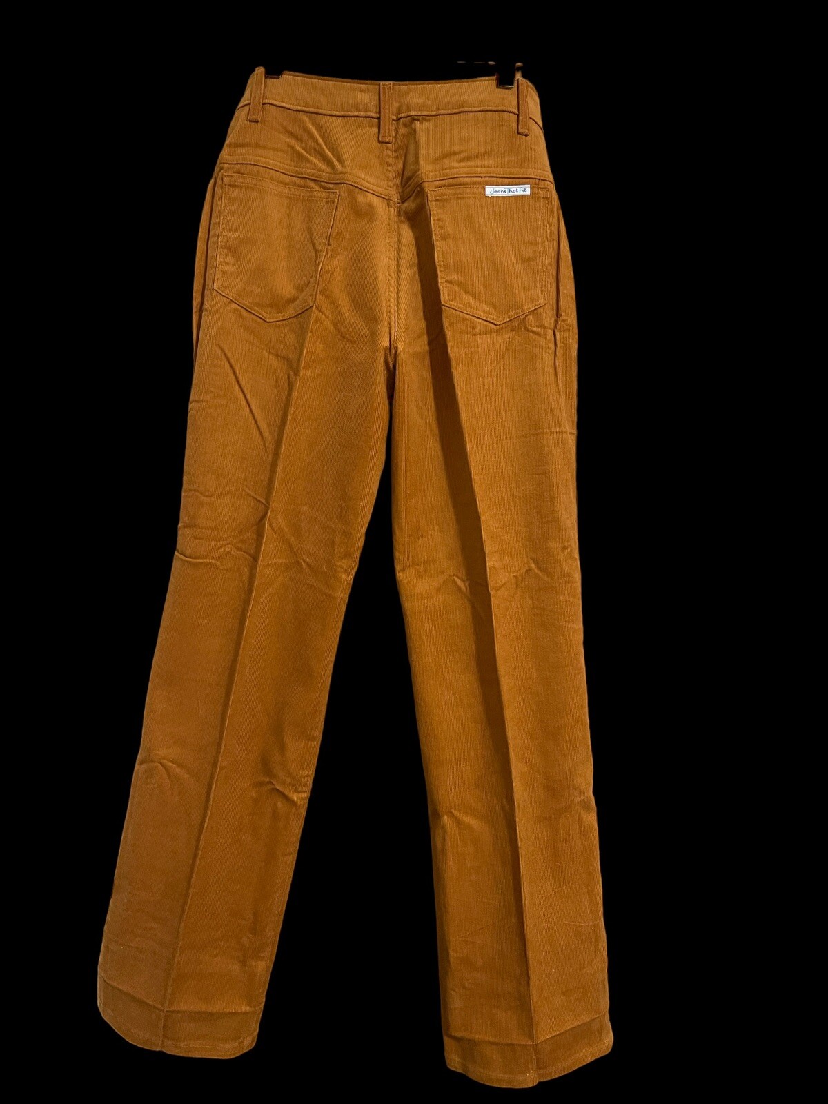 VTG 70s Sears Jeans That Fit Womens Sz 14 Corduroy Pants High Waist Straight Leg