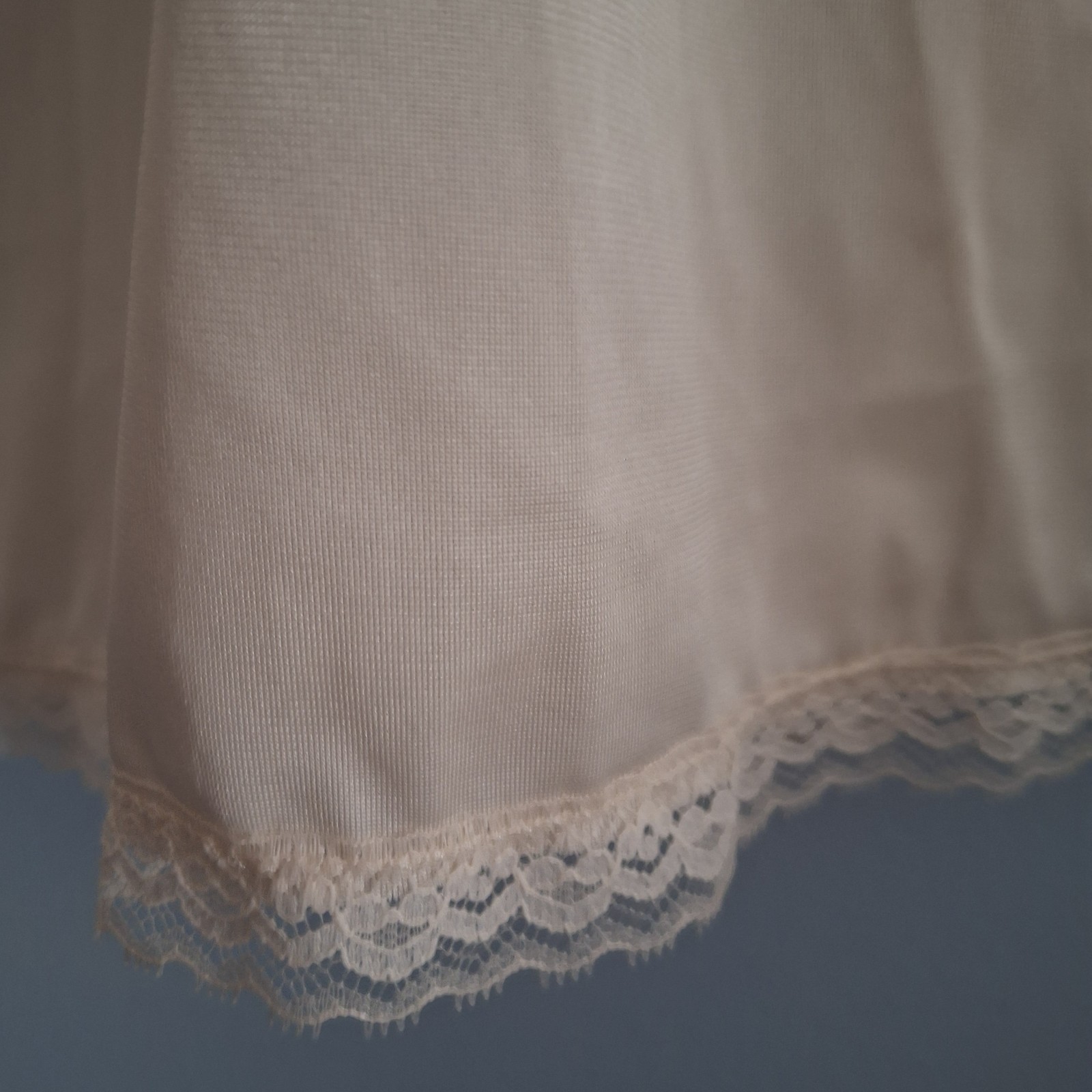 Vintage LORRAINE Half Slip Size 3X NWT Ivory Off White 26″ Length Lace Trim