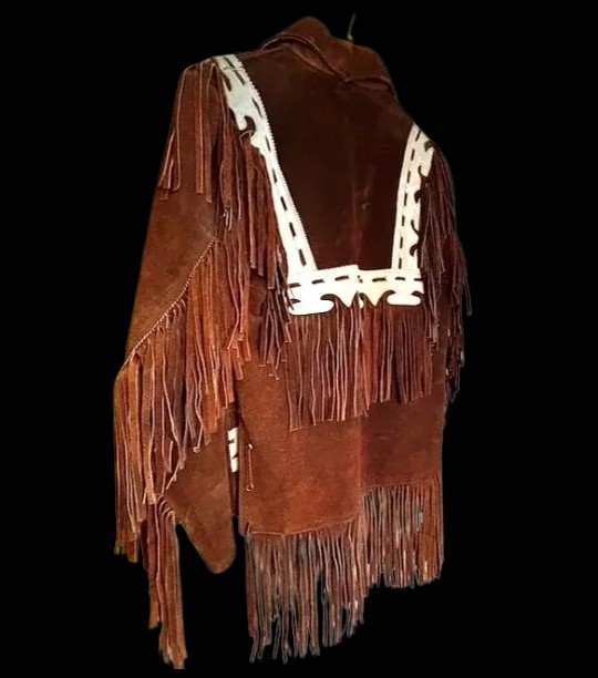 Vintage Argus Suede Fringe Jacket – c.1979 – Made in Mexico – Size 38 Regular