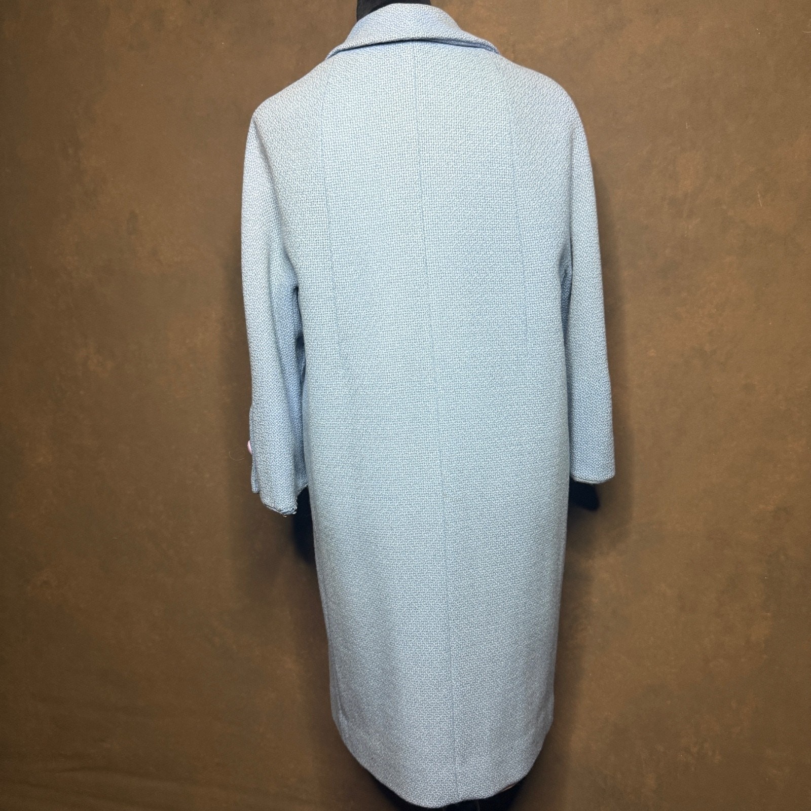 1960s Ransohoff’s San Francisco Bouclé Coat – Light Blue, Vintage Mid-Century