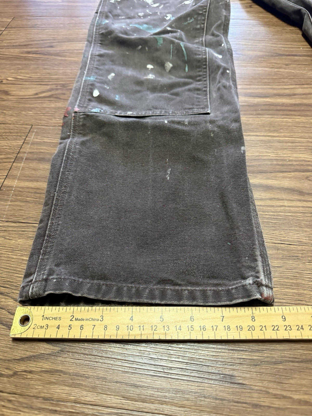 Vintage 90’s Women’s Carhartt Double Knee Canvas Brown Pants Size 6