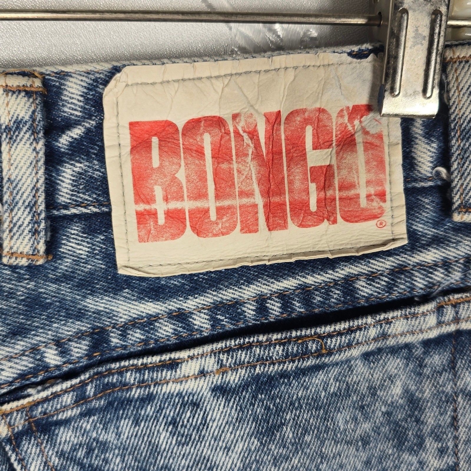 Vintage Bongo Contempo Casuals Acid Wash High Waist Tapered Jeans Womens 13 USA