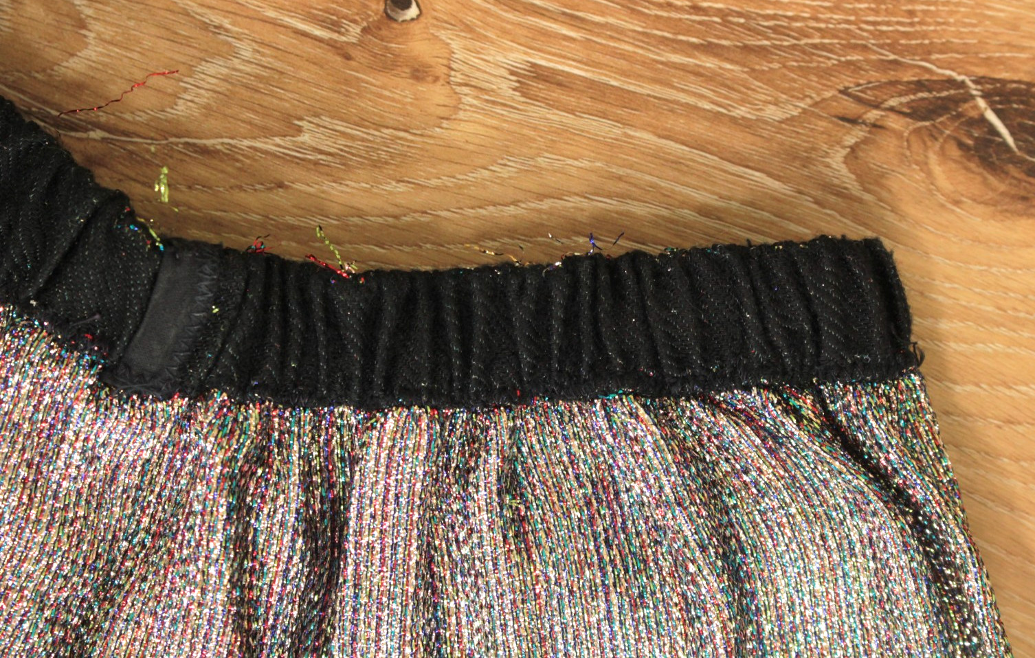 VTG Women’s 60s 4 Pc Tinsel Set / Outfit W/ Rainbow Dickie & Collar XS/S 1960s