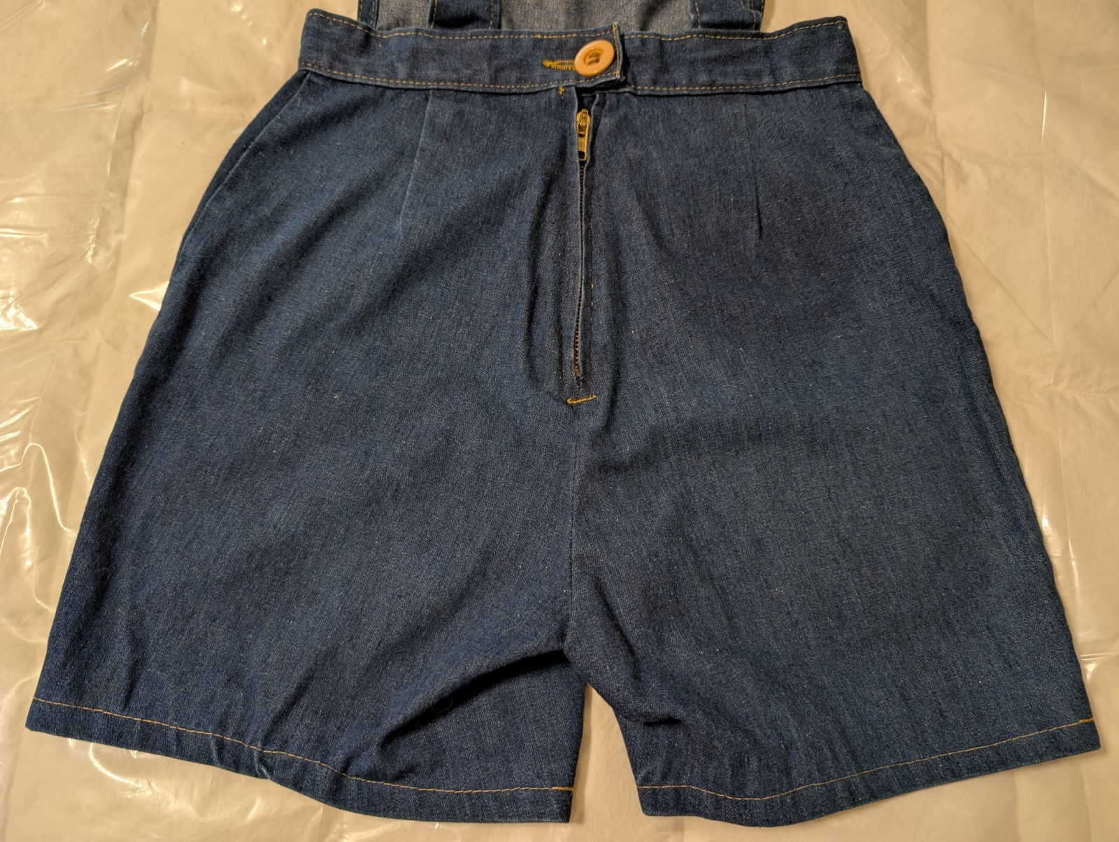 Vintage 70’s Landlubber Girls Blue Denim Jumper Shorts no Size / See Measurement