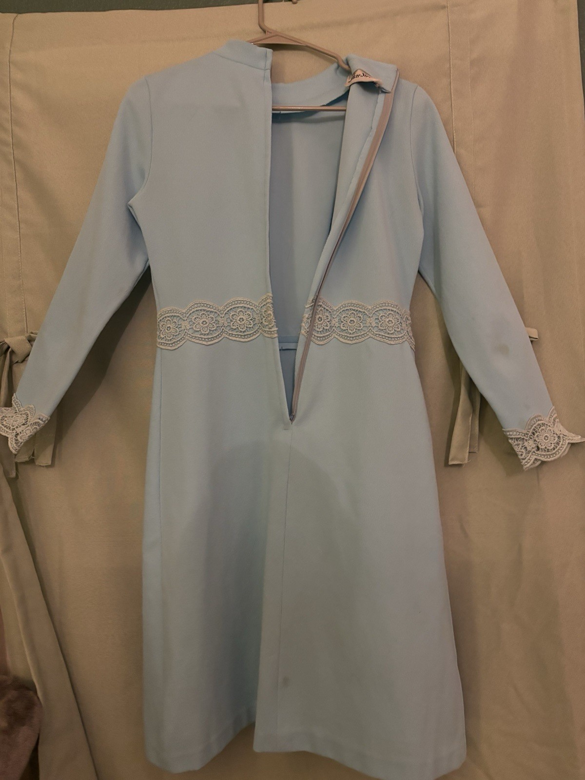 Baby Blue Vintage Dress 60’s / Jackie Kennedy Style / Party Dress / Retro