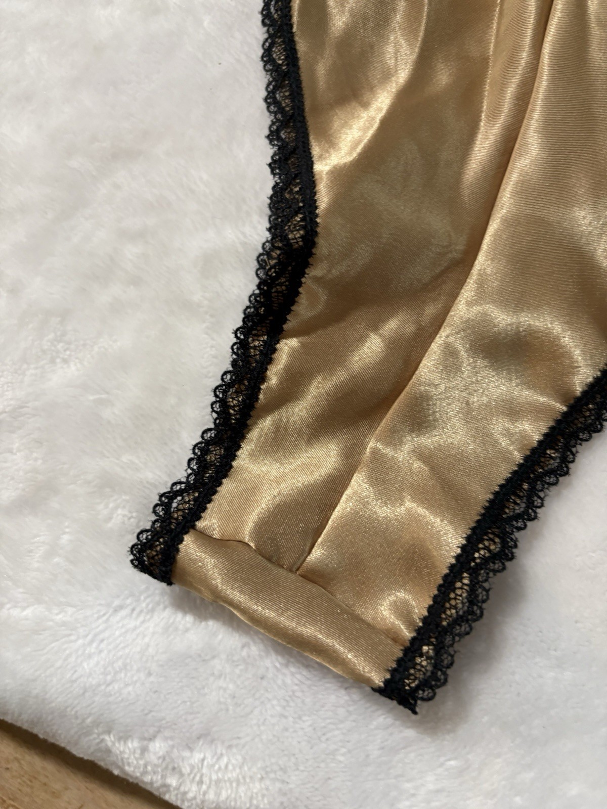 VTG Lucie Anne Panties & TANK 2XS French Cut Gold High Waisted USA B-32 W-28