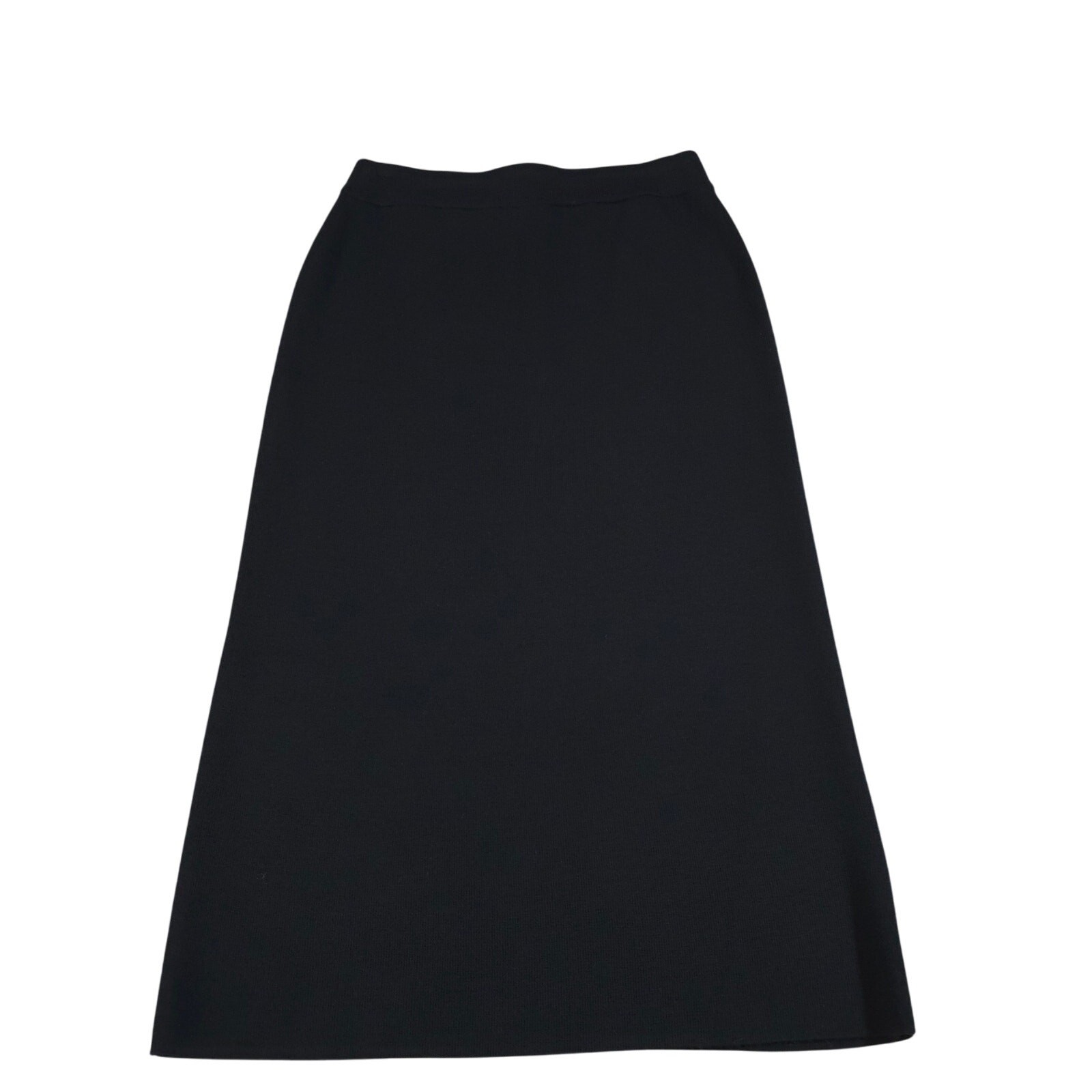 Vintage Eileen Fisher Black A-Line Pull On Skirt Women Size SP 100% Merino Wool
