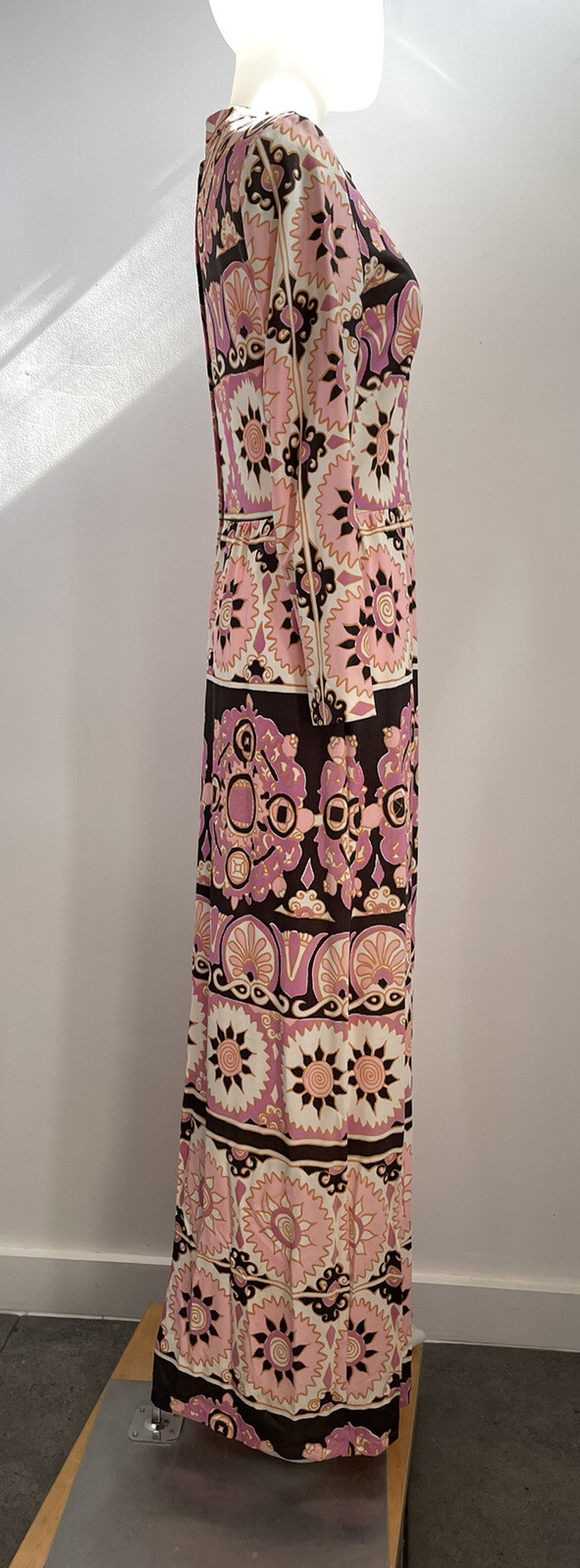 VTG 70s Psychedelic Maxi Dress Puritan Forever Young (FLAWS SEE PHOTOS