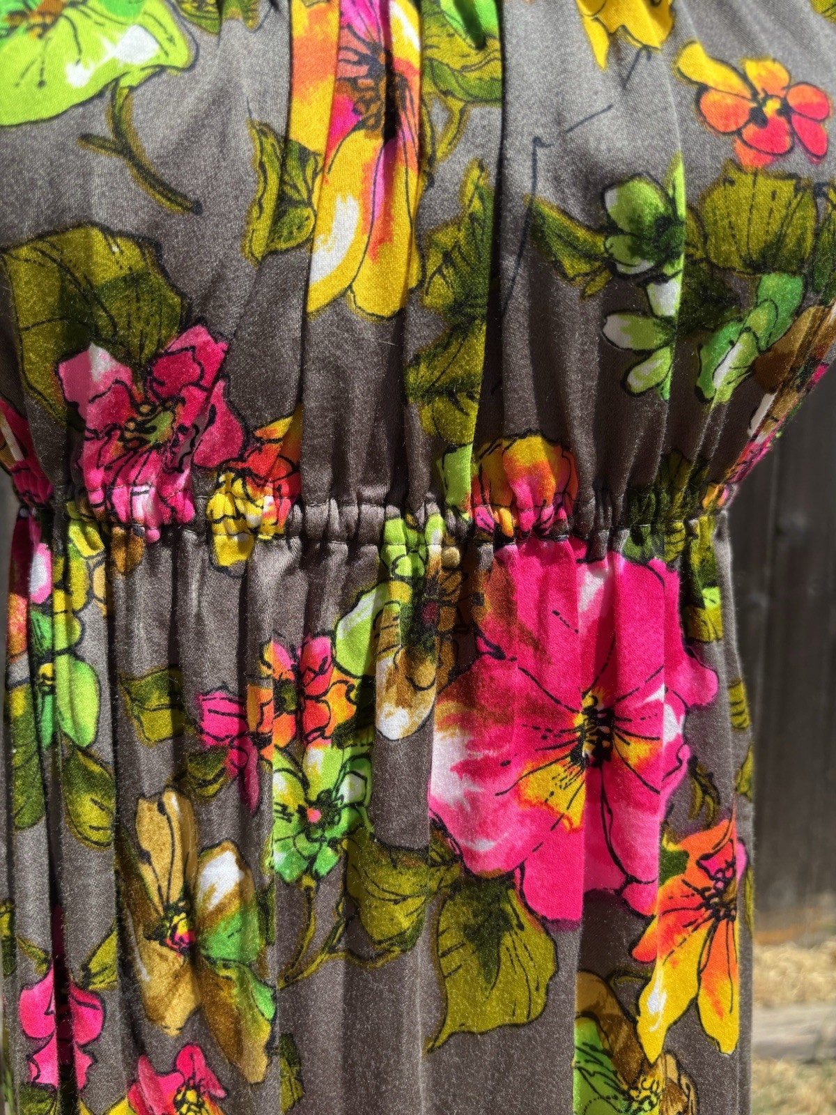 Vtg Lot Of 4 Hawaiian Dresses 60’s/70’s Barkcloth Cotton Volup Hilo Hattie
