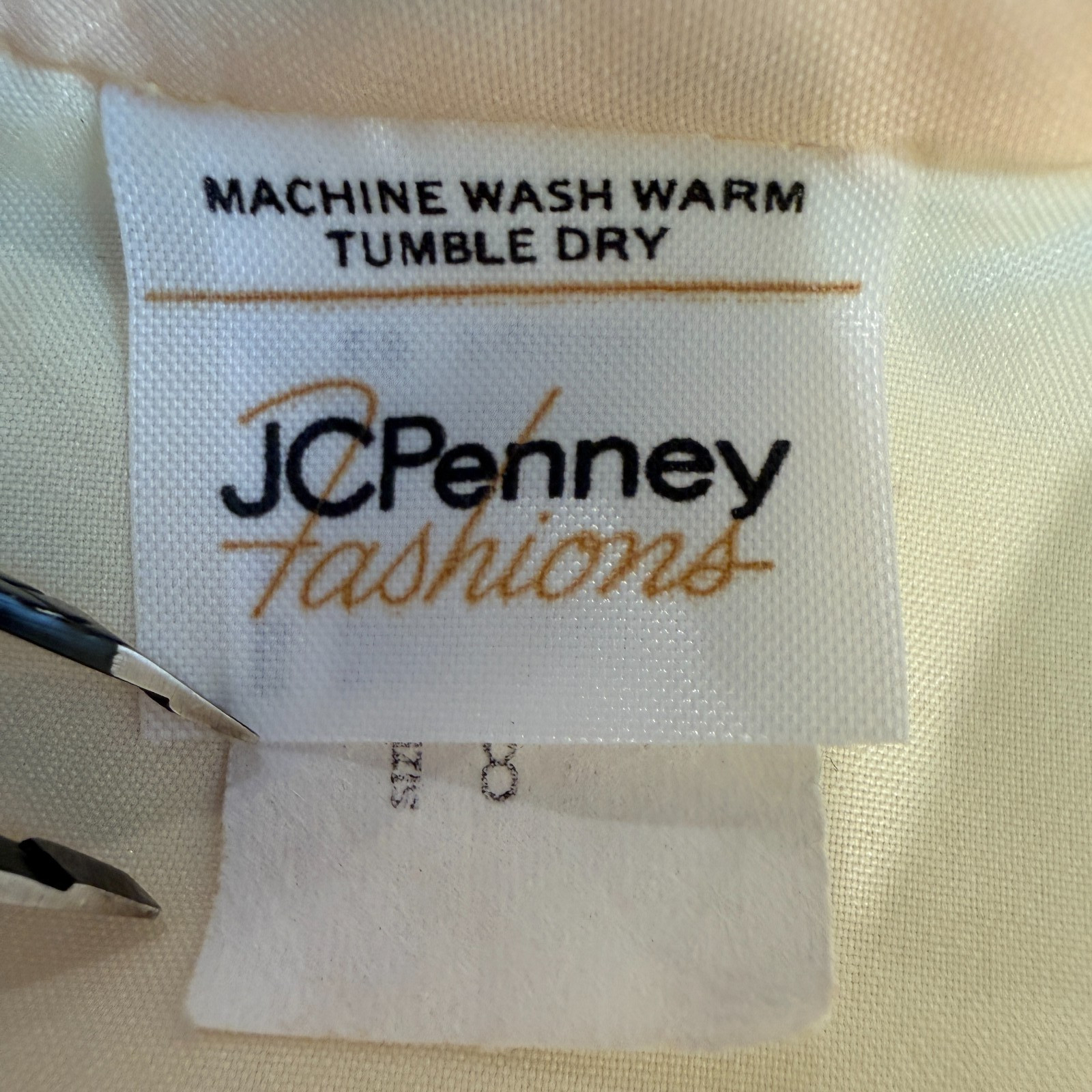 VTG JCPenney Womans Pussybow Blouse Size 8 Yellow Office Preppy Career Romantic