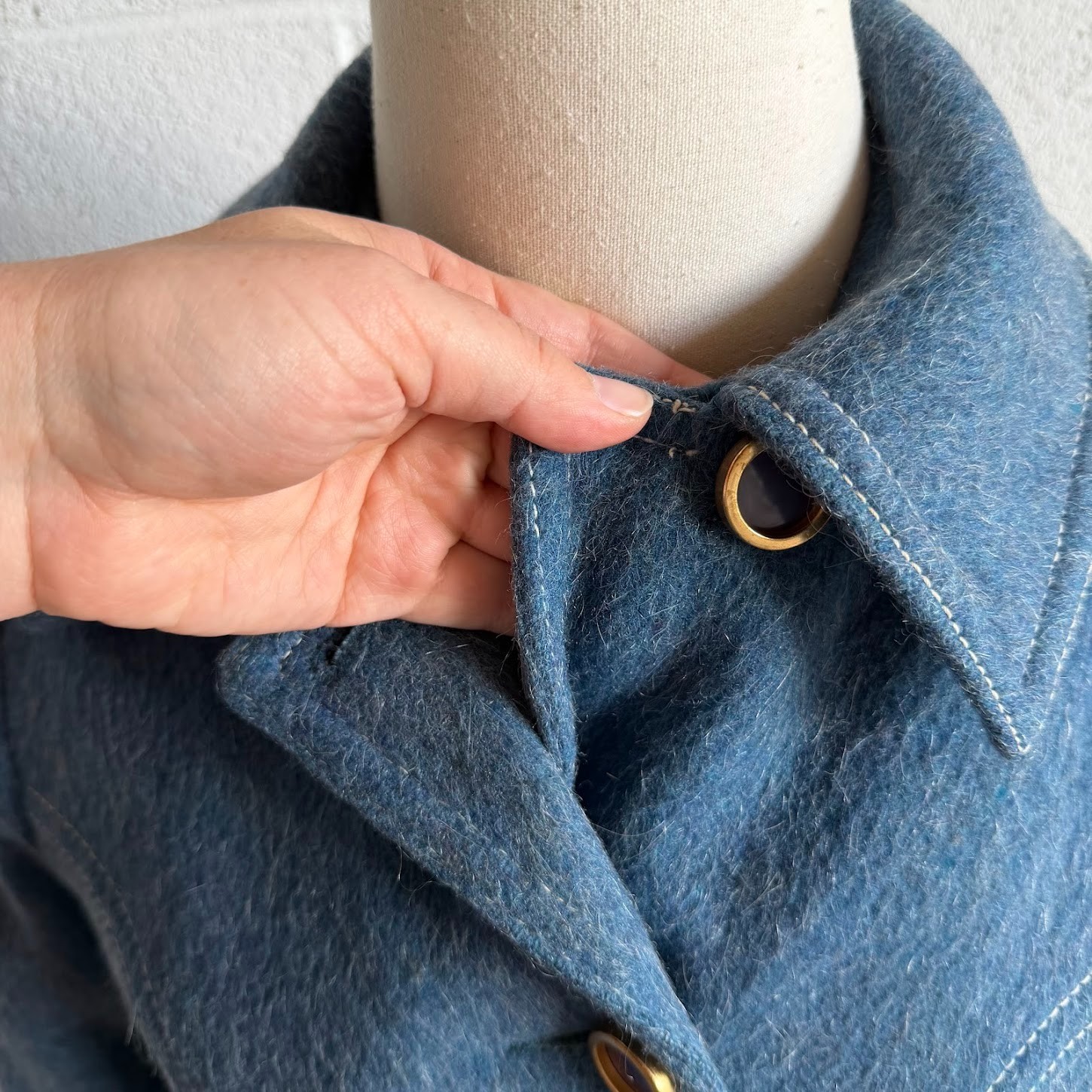 Vintage Davis of Boston Wool Coat 50s 60s Jonathan Logan Mid Hip Mod Retro MCM