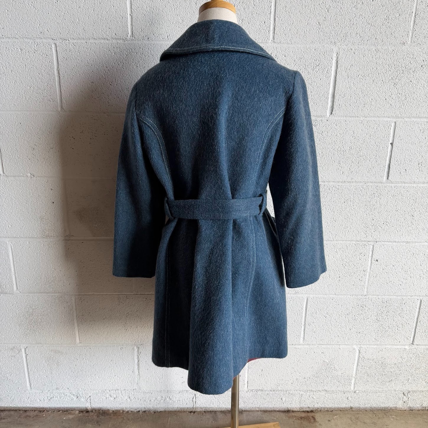 Vintage Davis of Boston Wool Coat 50s 60s Jonathan Logan Mid Hip Mod Retro MCM