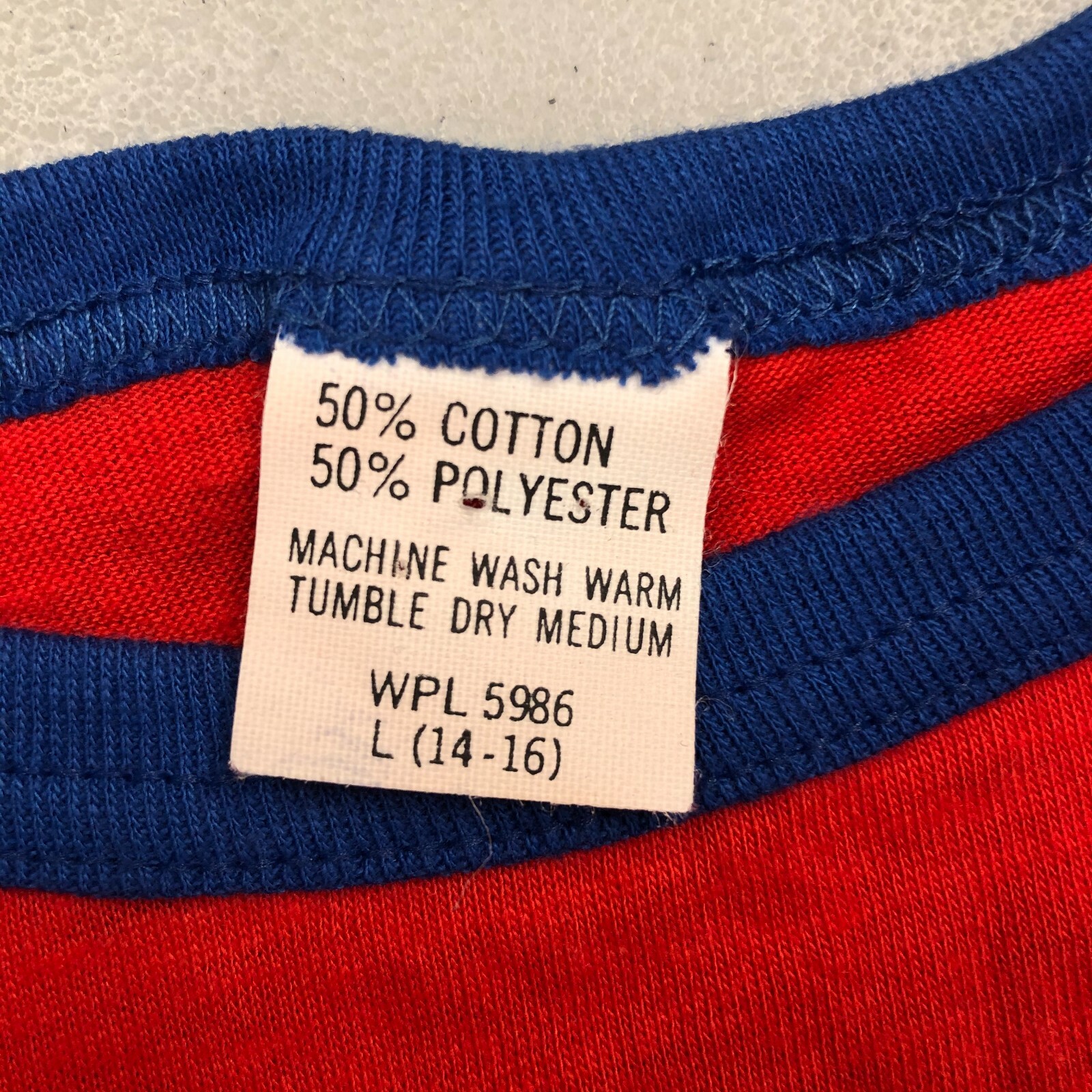 Vintage 80s 1980s Roach Iron-On Tank Top Rock N Roll 50/50 Large Red Shirt Vtg