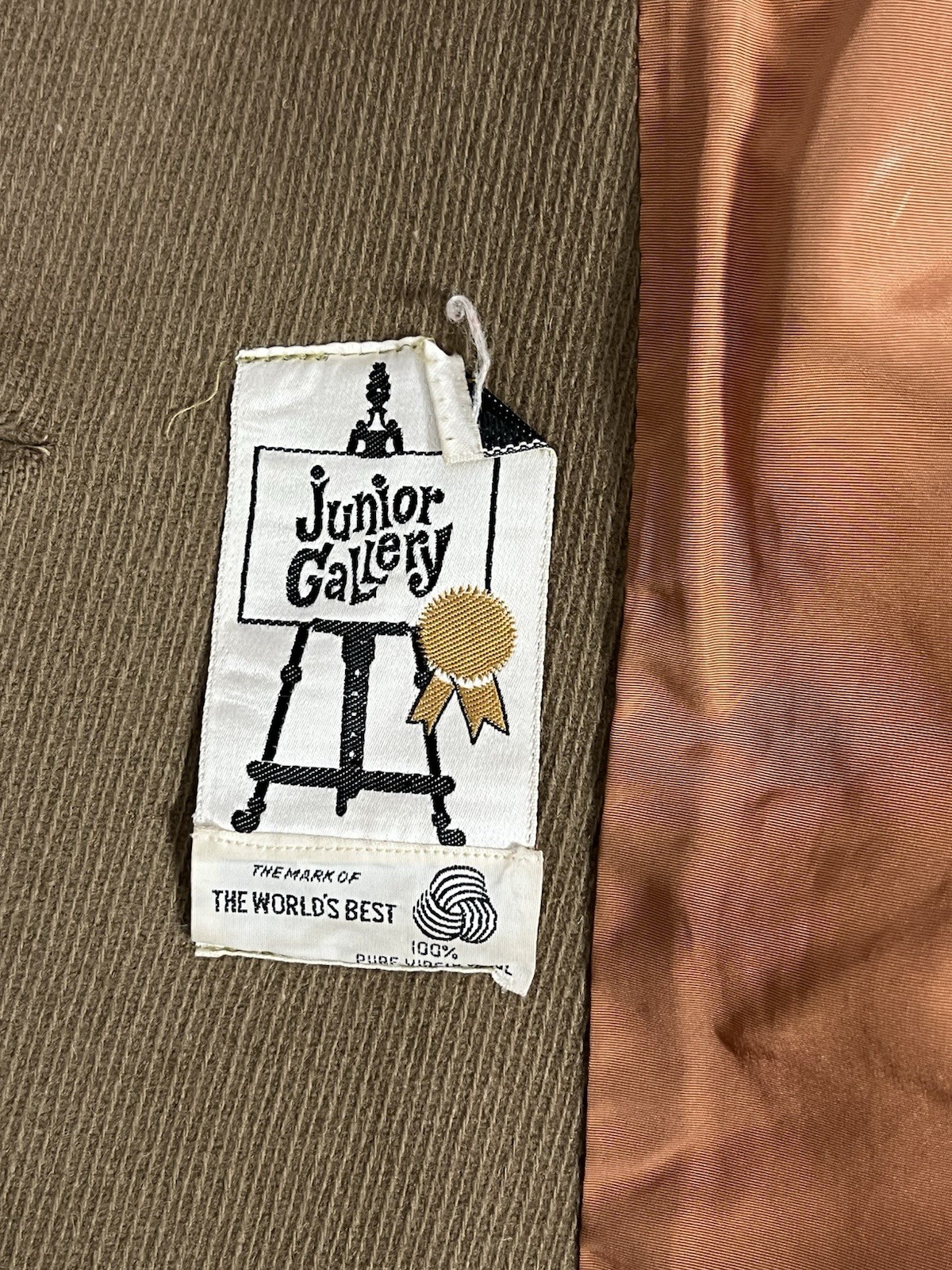 Vintage 1960s Junior Gallery Tailored Wool Princess Jacket Coat & Skirt Suit Set