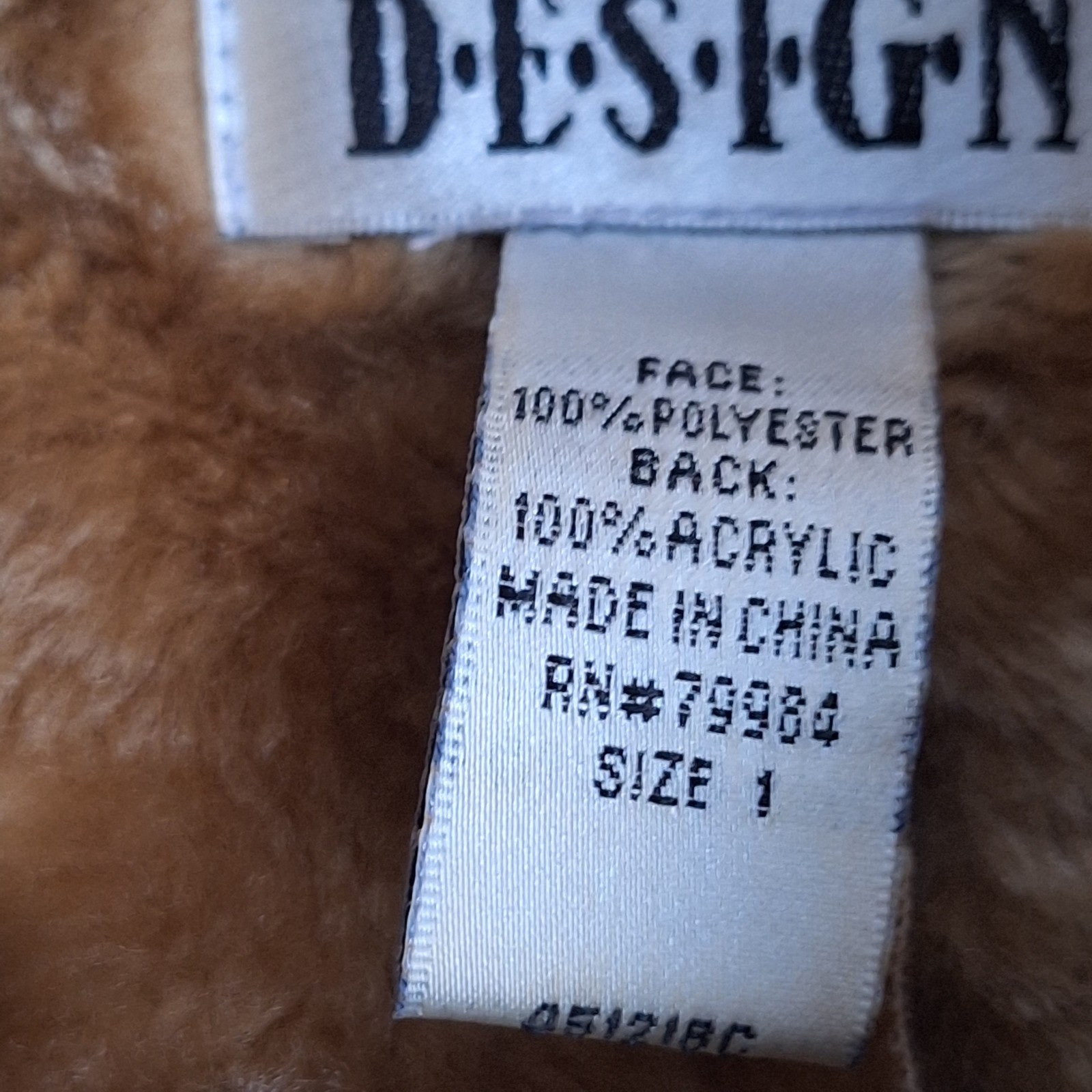 Vtg Chico’s Design Artisan Faux Suede Fur Shearling Coat Sz 1