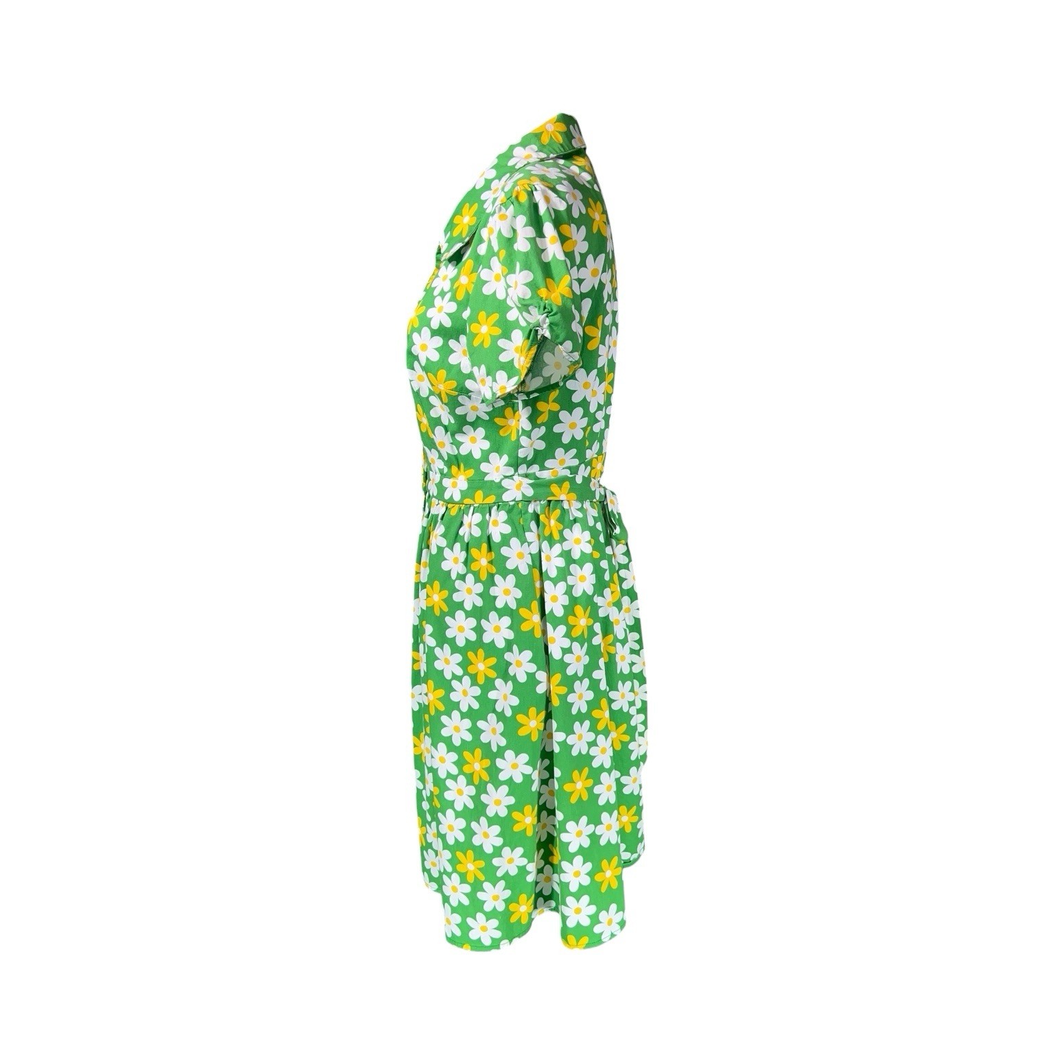 RETRO MODCLOTH FLORAL FLOWER POWER TWEE DRESS FAIRY WHIMSICAL MOD BOHO HIPPY M