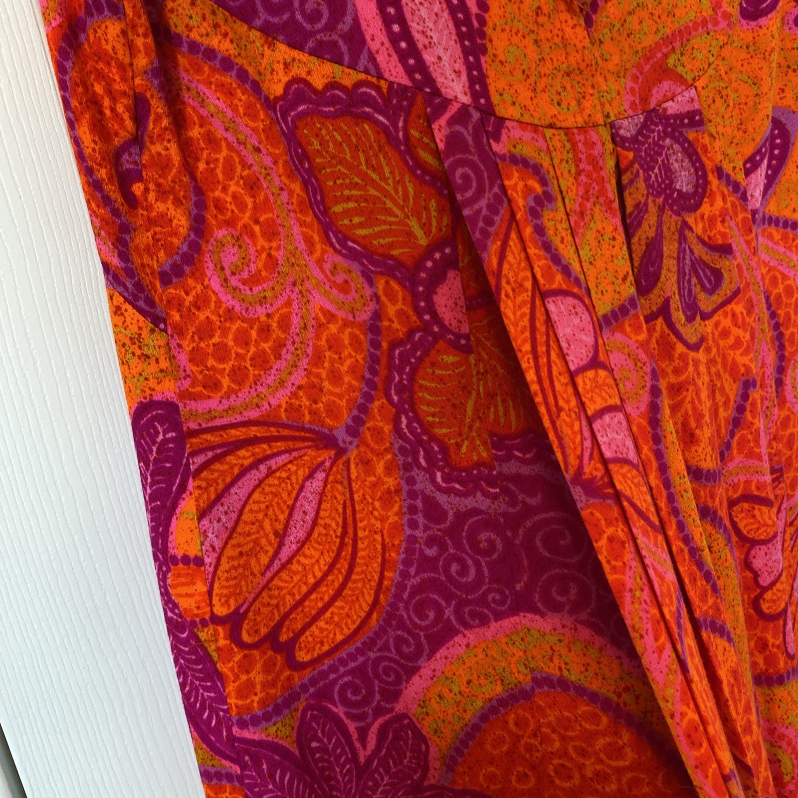 Vintage JC Penneys Hawaii Vibrant Floral Maxi Dress Women’s