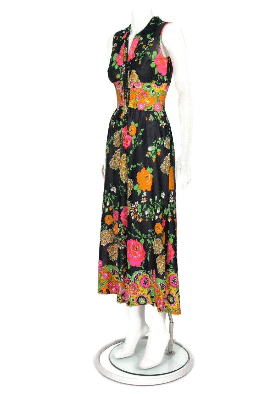 Vtg 60s 70s Godfried Psychedelic Mod Jumpsuit Boogie Nights Disco Outfit XS /769
