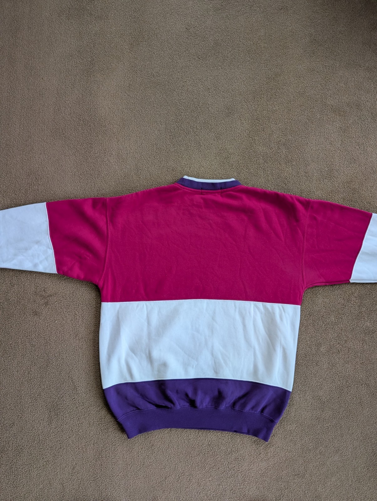 Vintage 1980’s-1990’s Women’s Hunt Club Sweatsuit Pink Purple White Size Small