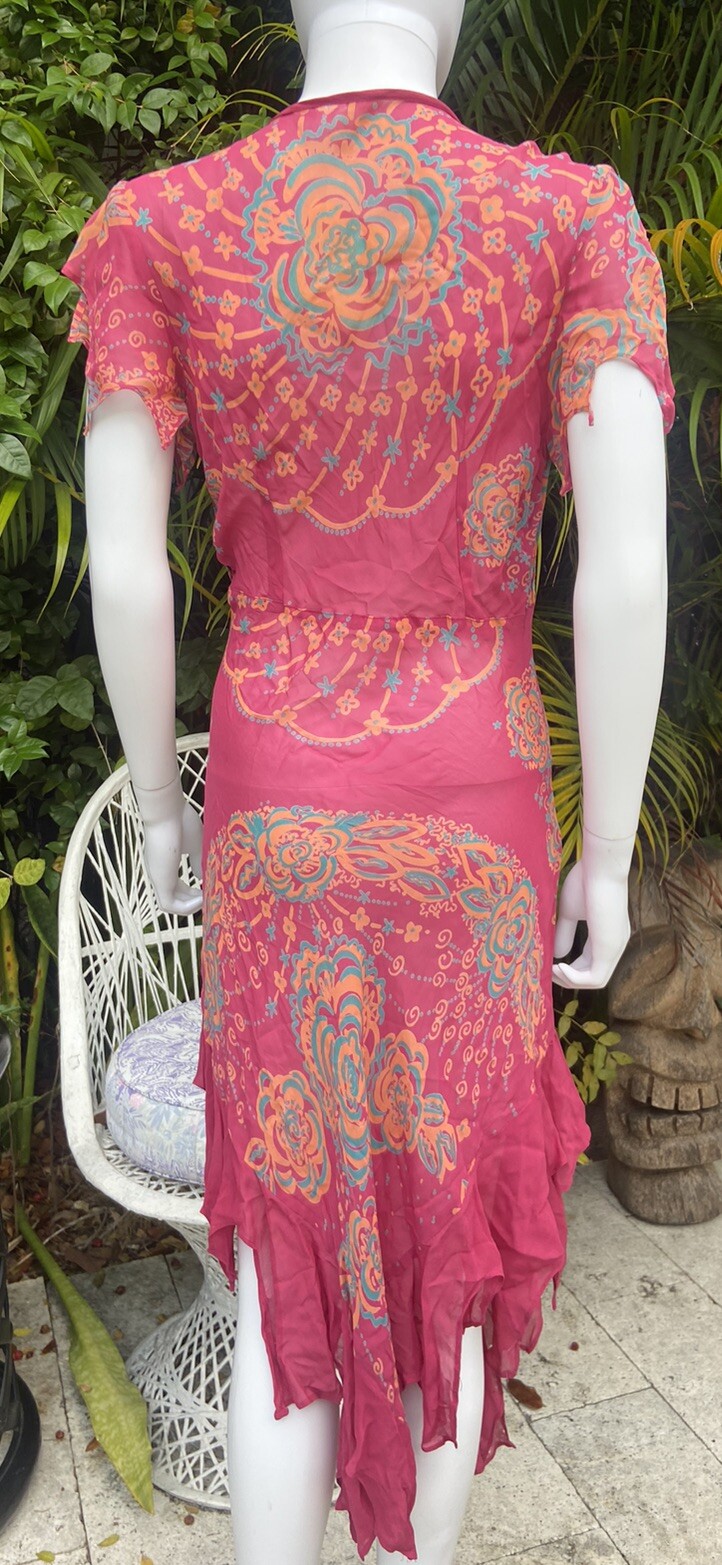 vintage zandra rhodes Dress Top Shop 38