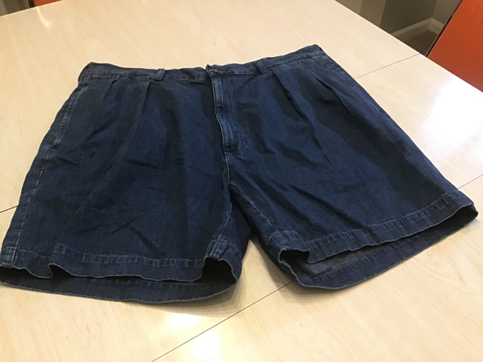 Vintage Polo Ralph Lauren Denim Shorts Womens Pleated NO SIZE TAG See Pictures