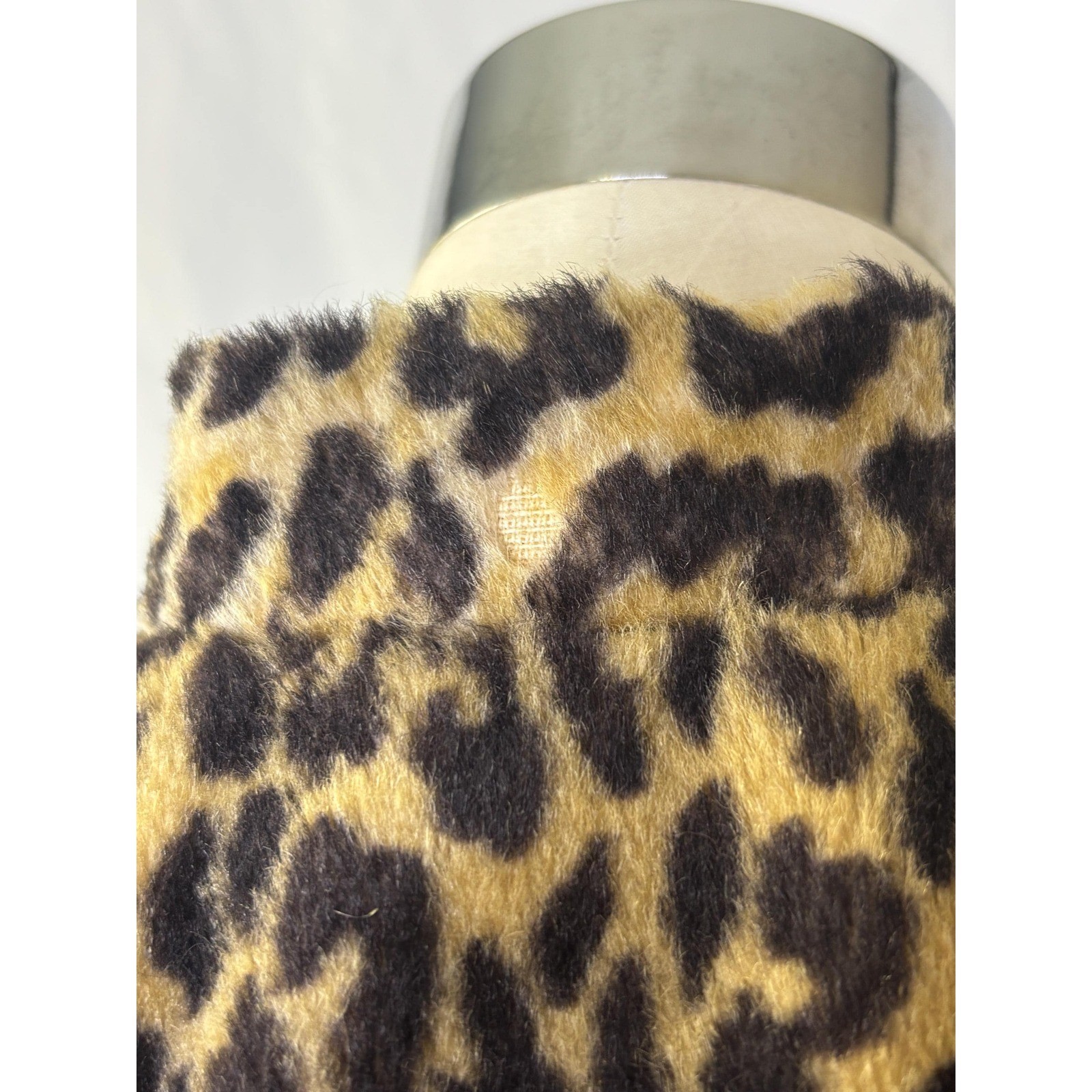 Vintage 1960s Leopard Animal Print Print Statement Cape