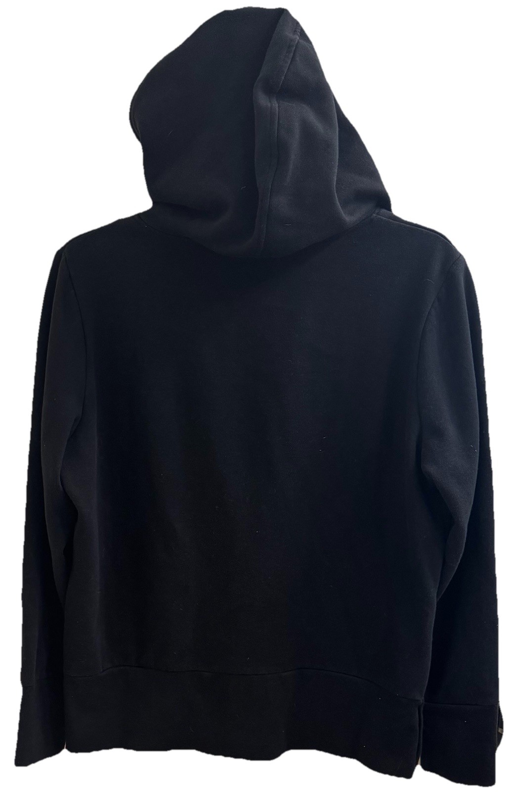 VTG BEVERLY HILLS POLO CLUB Black Velour Full Zip Hoodie Rhinestones & Pony (L)