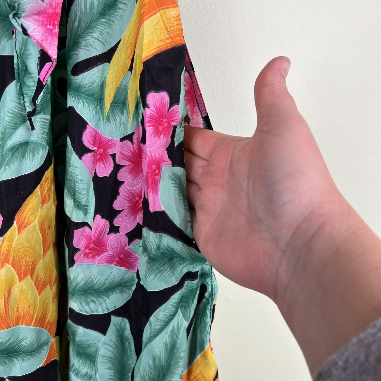 VTG 60s McInerny Hawaiian by Sidney Tie Strapless Knee Short Dress Sz XS/Small
